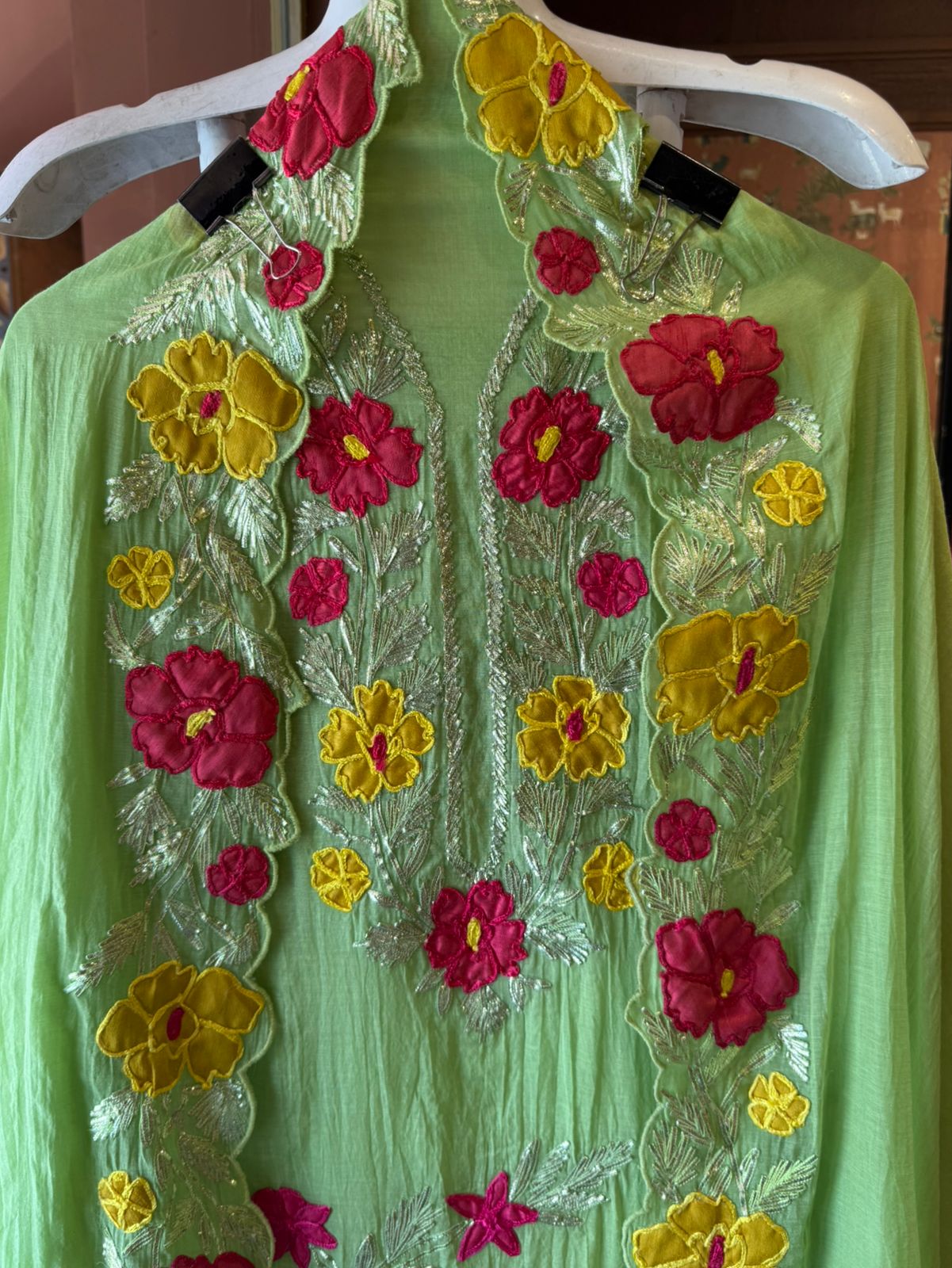 Hand-Embroidered Statement Set
