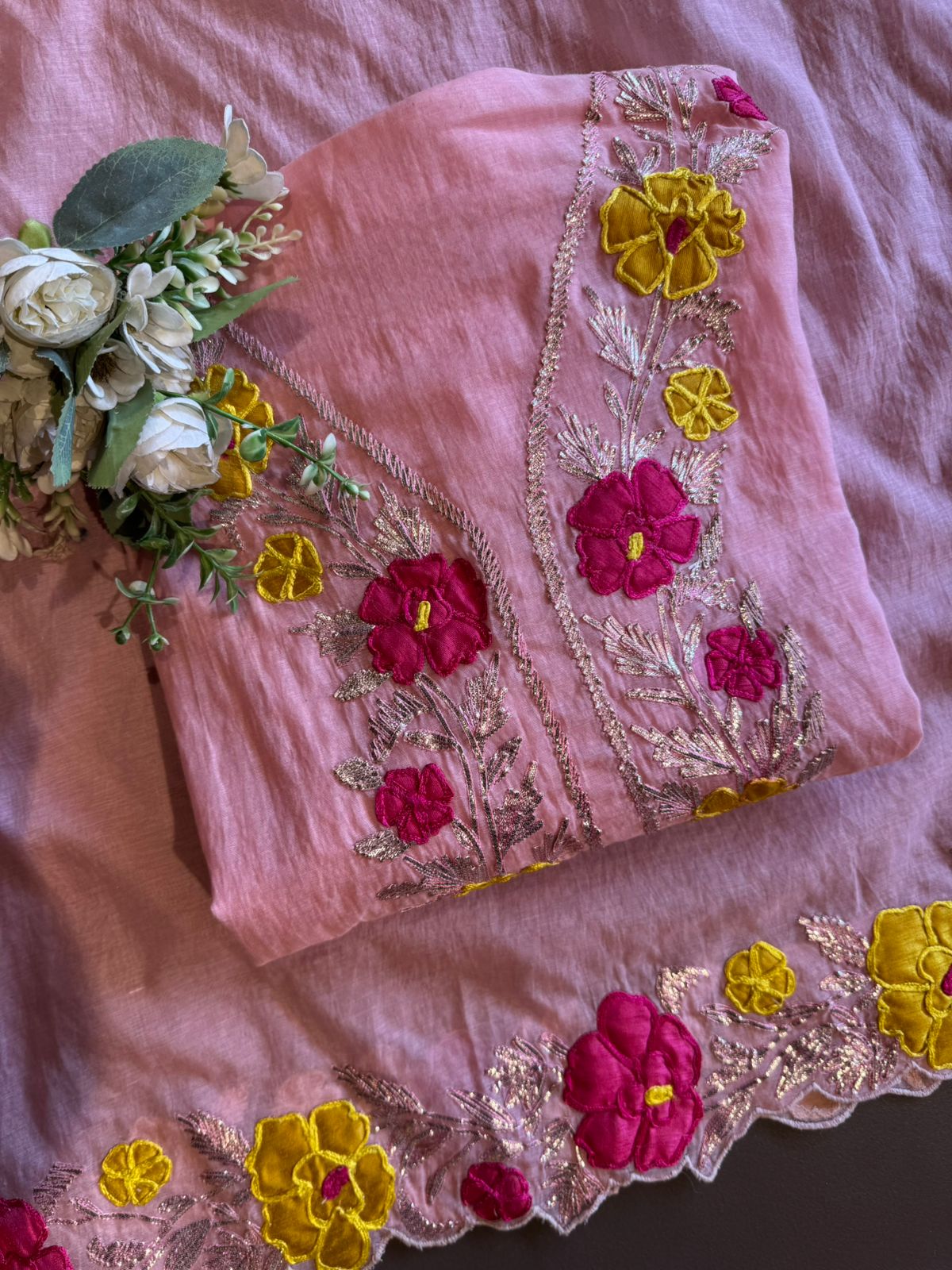 Hand-Embroidered Statement Set