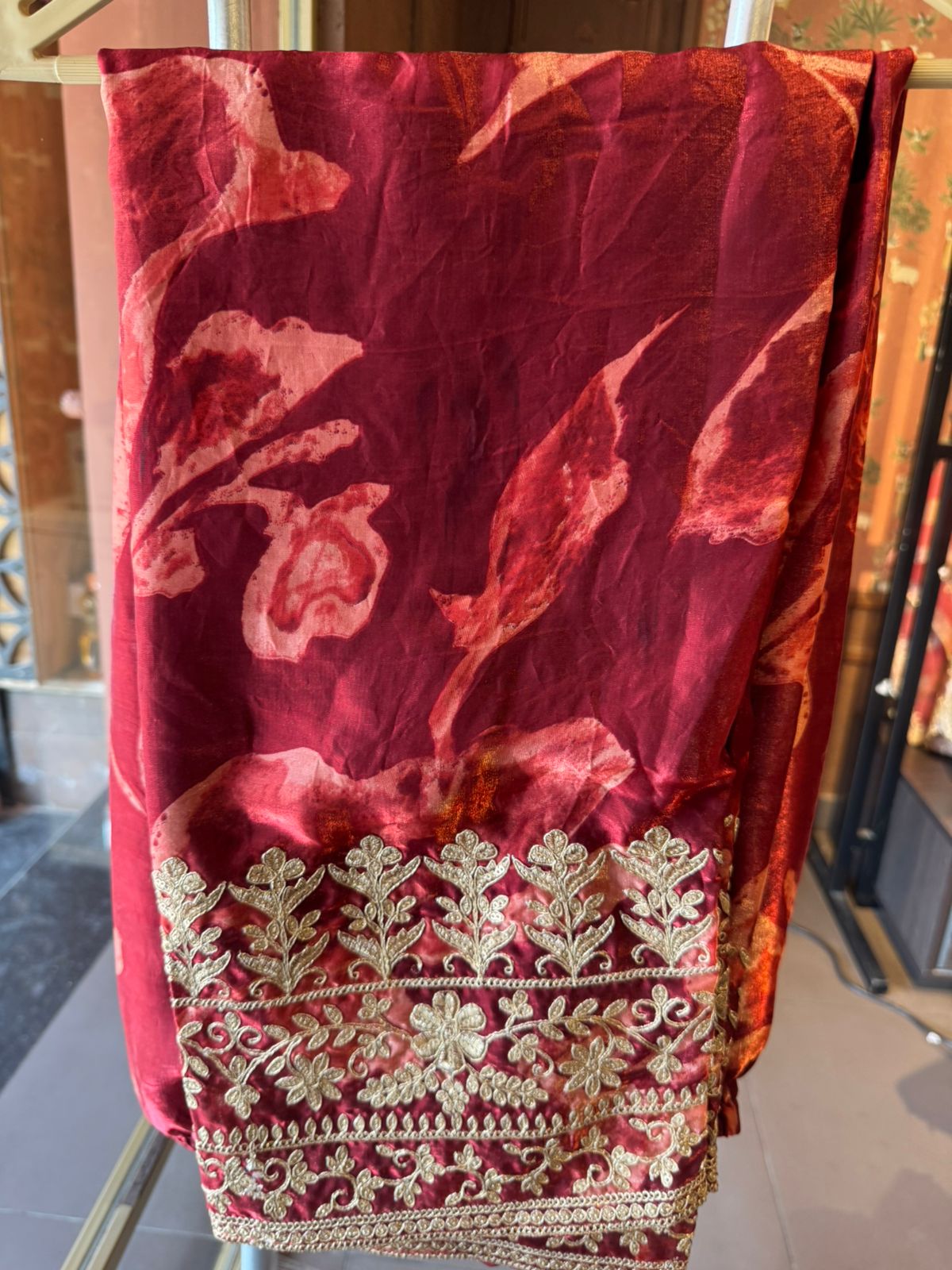 Royal Zari Embroidered Set