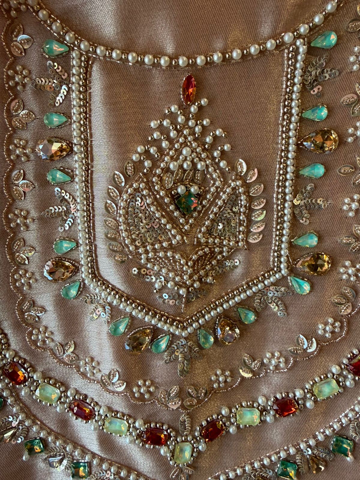 Pearl & Jewel Embellished Luxury Suit