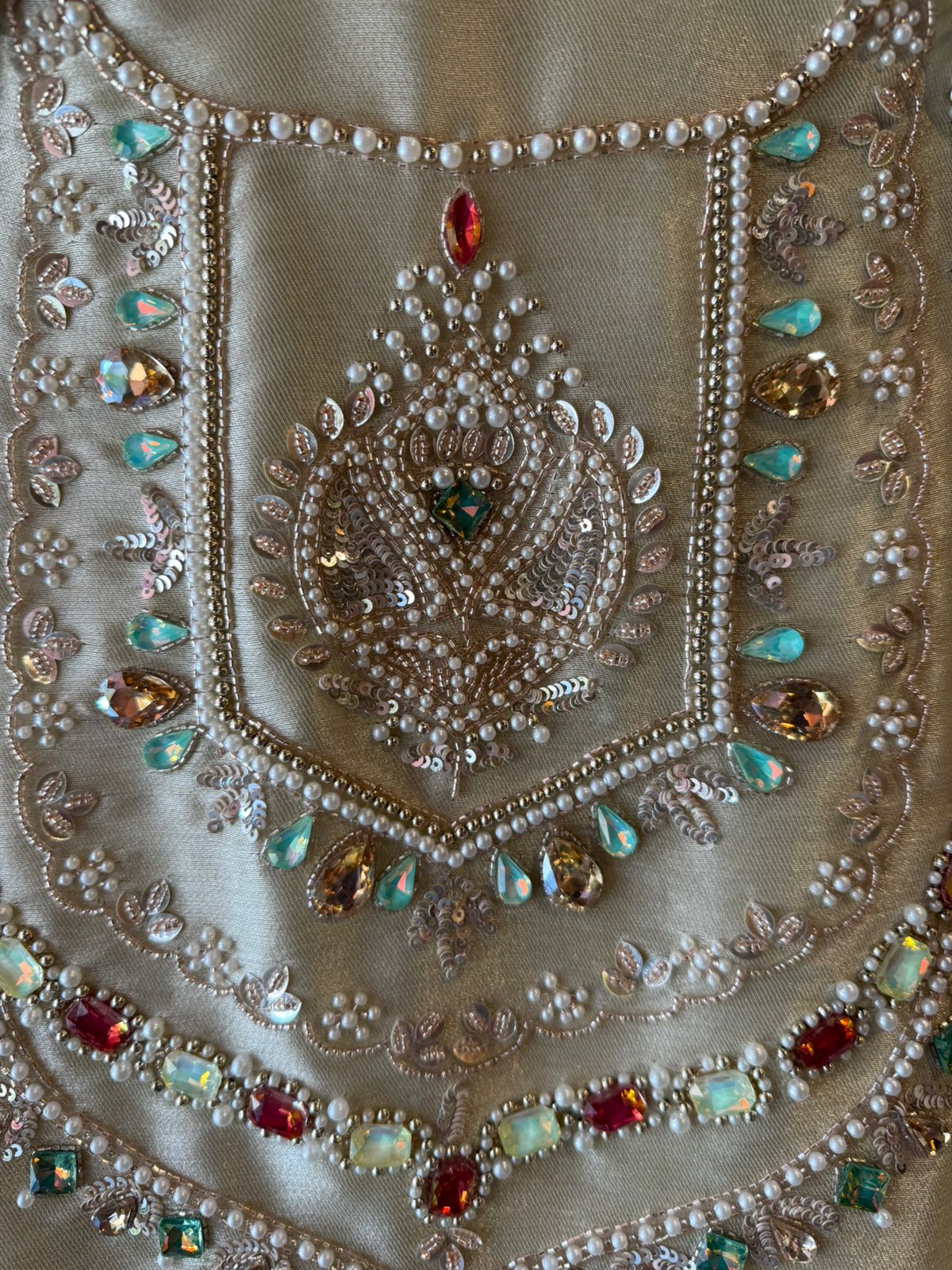 Pearl & Jewel Embellished Luxury Suit