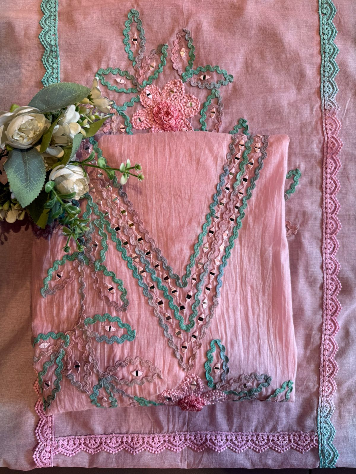 Mul cotton Ombre Suit Set