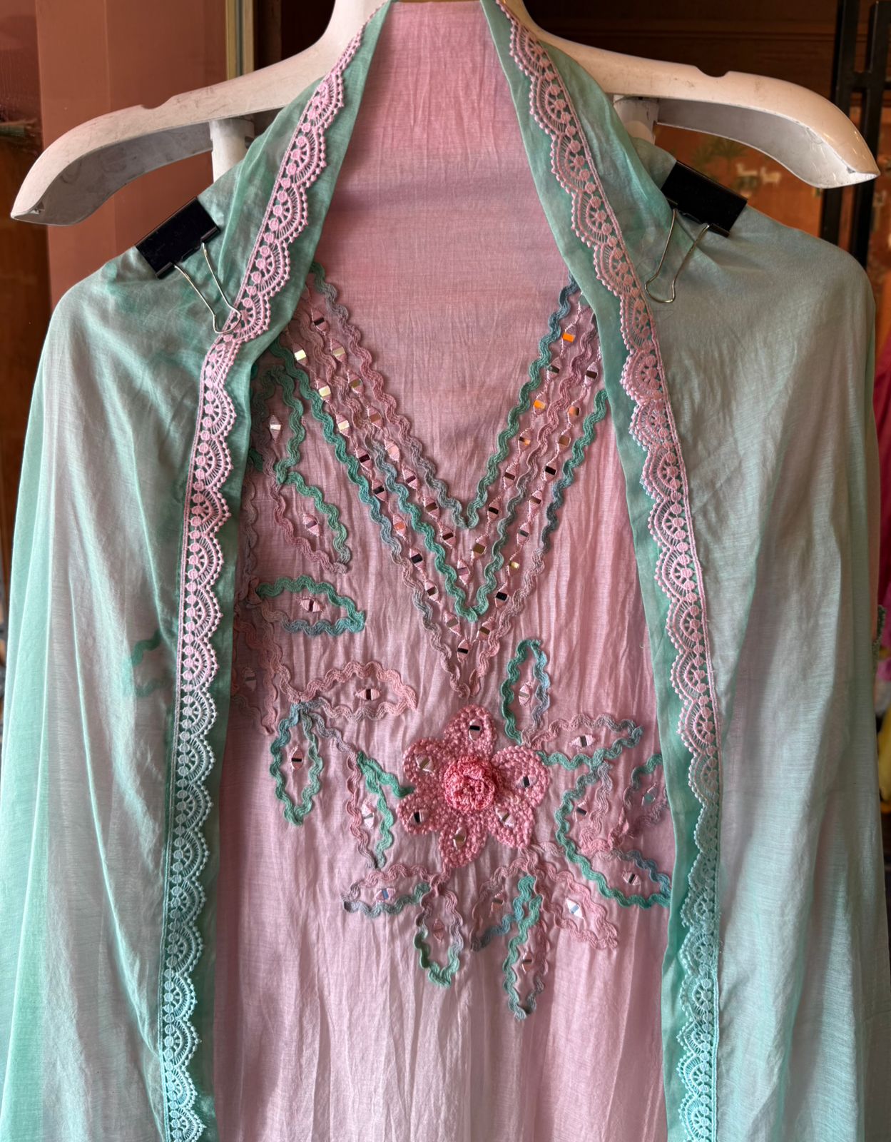 Mul cotton Ombre Suit Set
