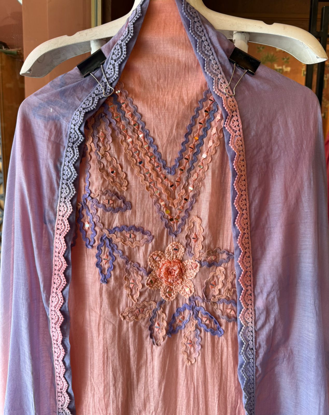 Mul cotton Ombre Suit Set