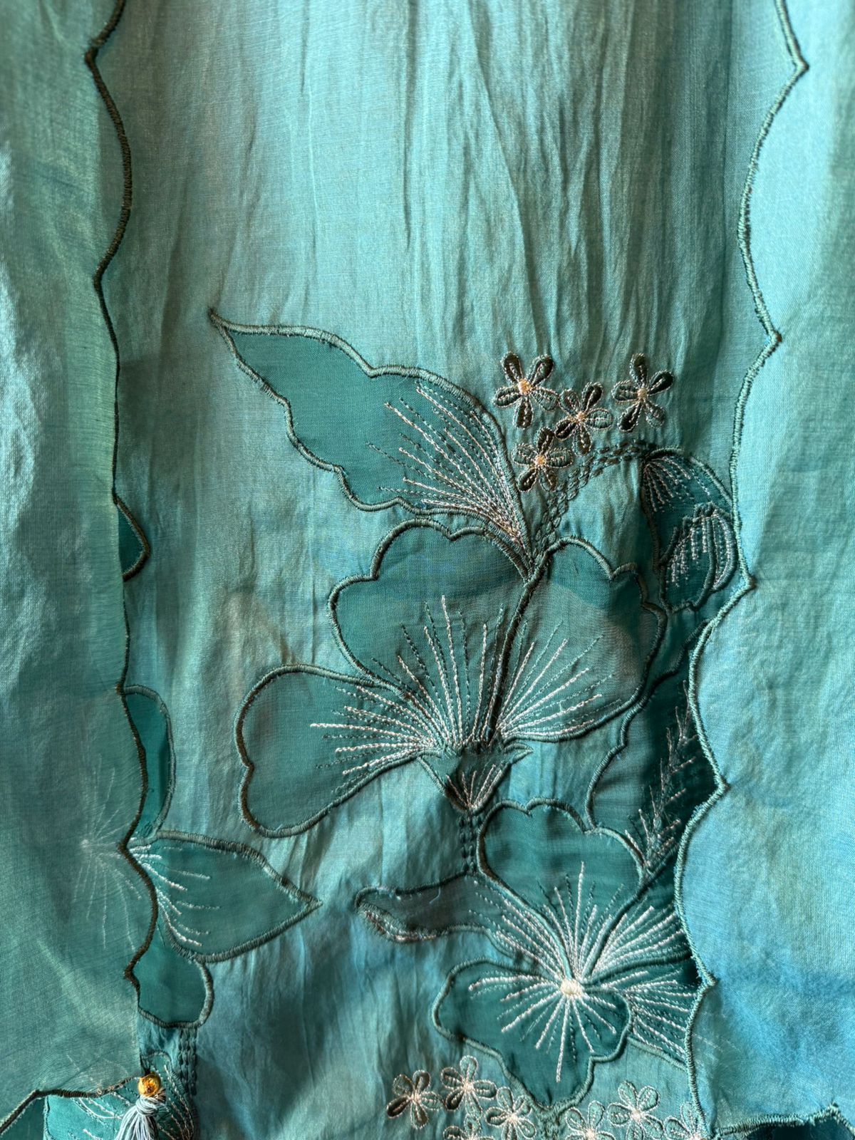 Statement Floral Embroidered Suit