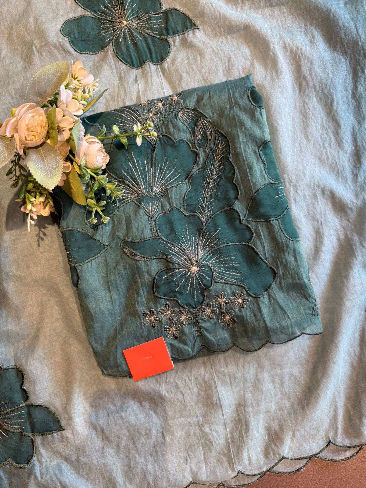Statement Floral Embroidered Suit
