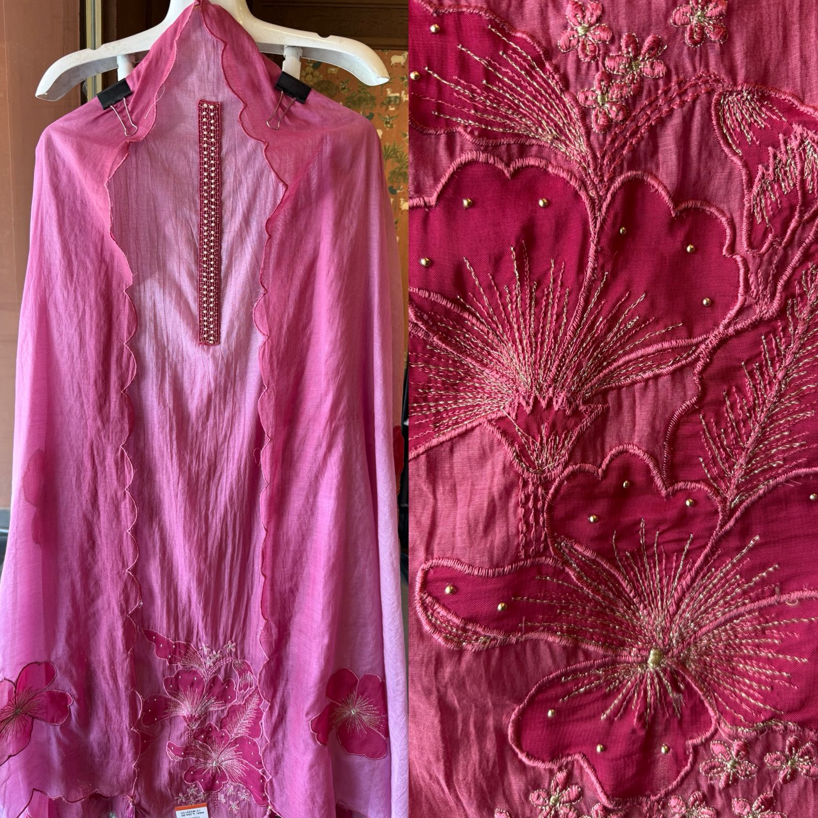 Statement Floral Embroidered Suit