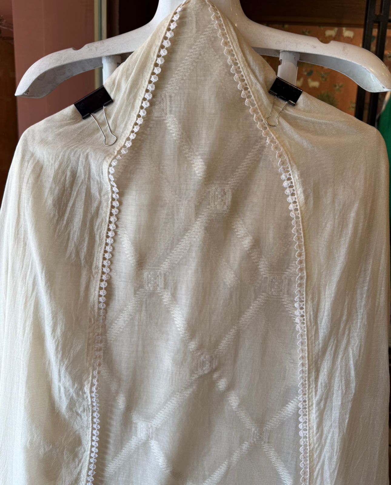 Ivory ROSE Embroidered Suit
