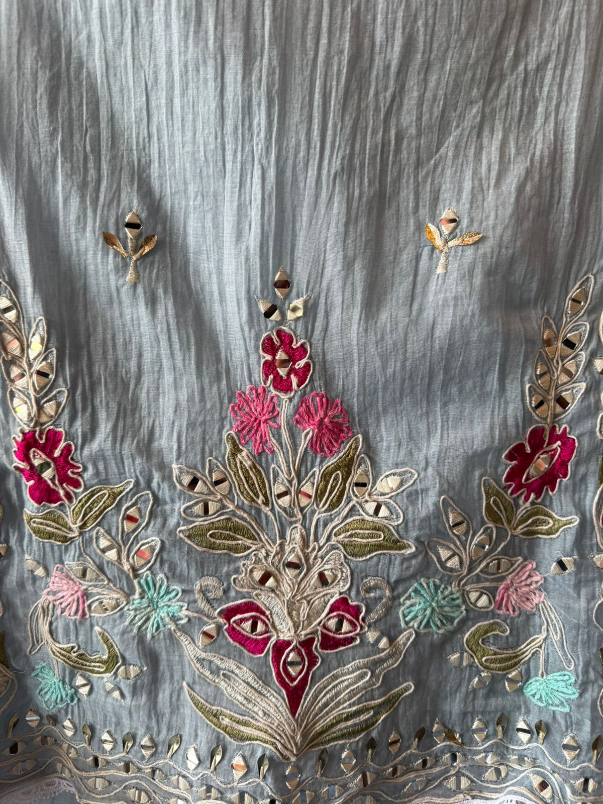 Mirror & Dori embroidered  Pastel Elegannt Suit