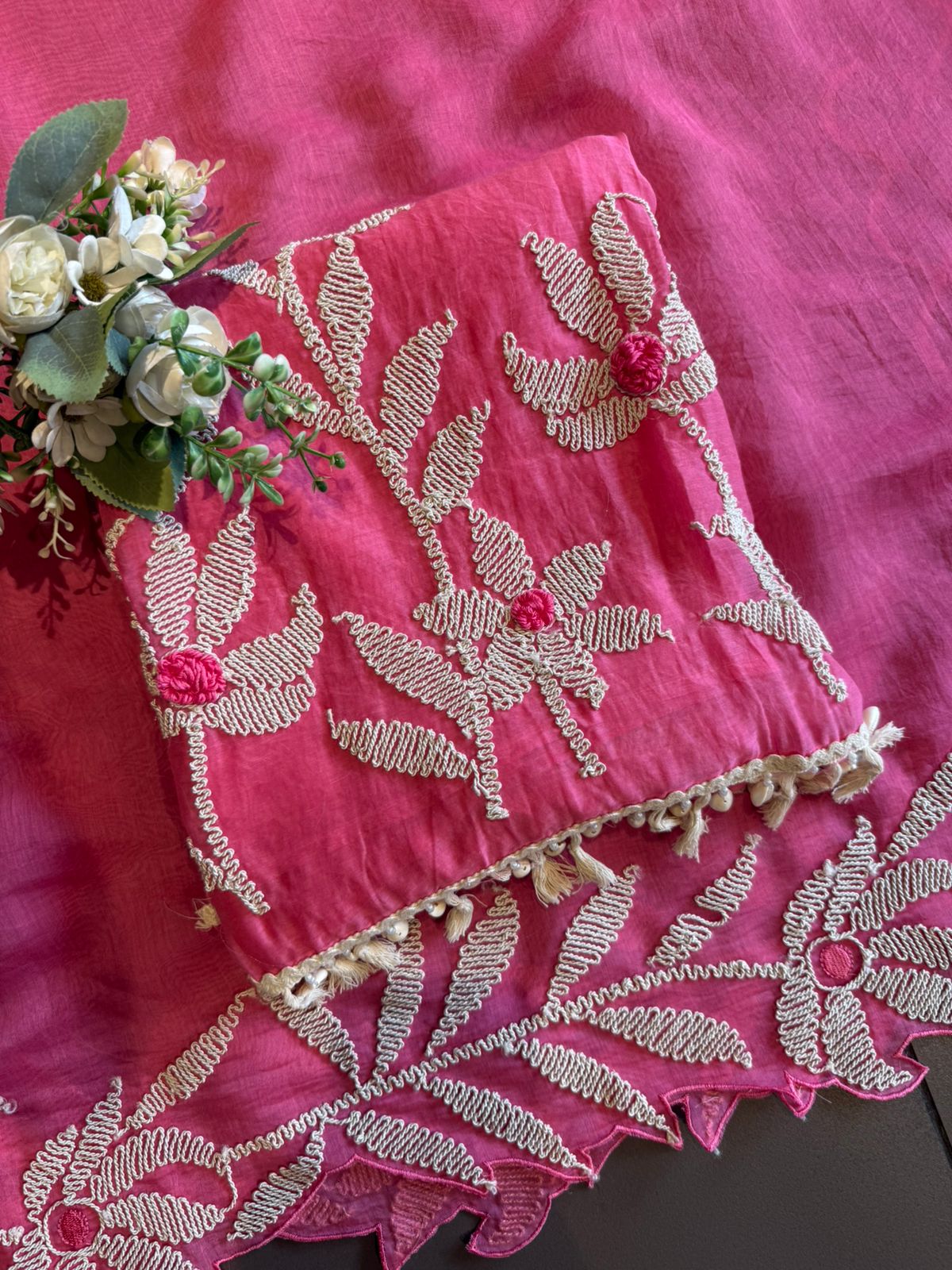 Cord Embroidery Designer Suit