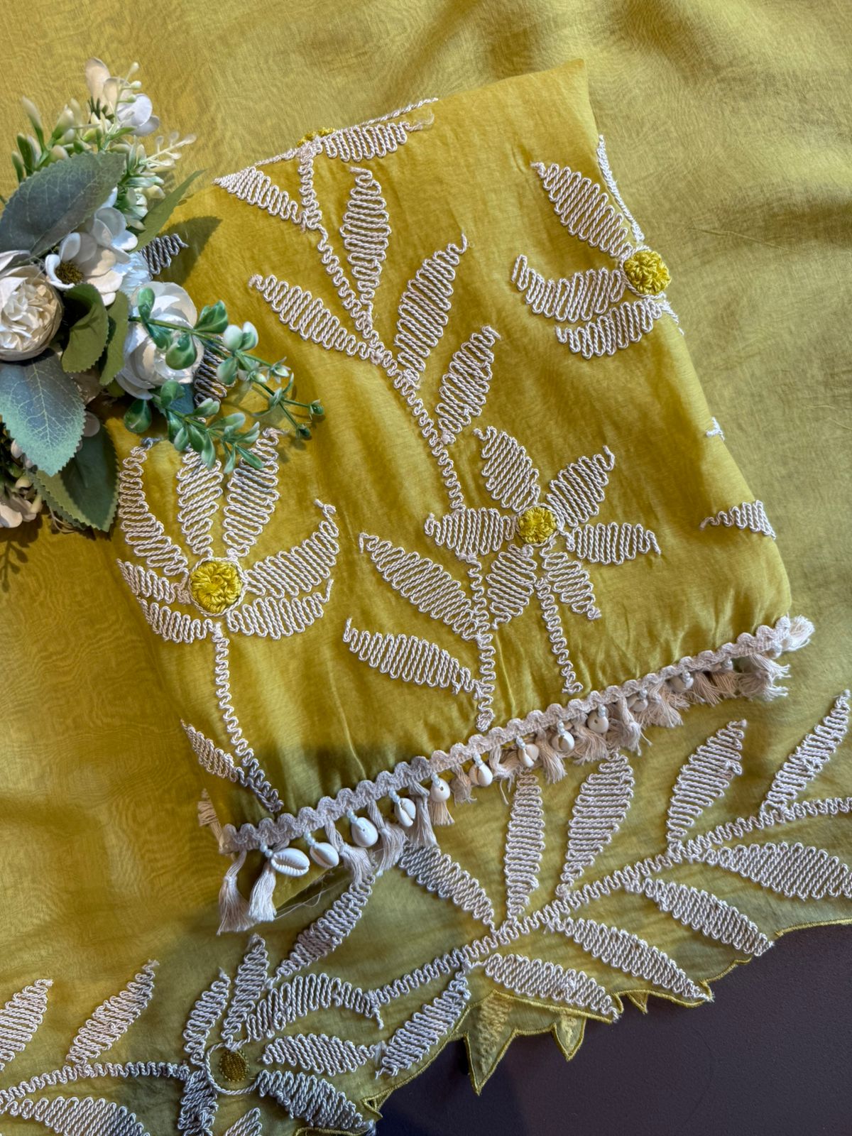 Cord Embroidery Designer Suit