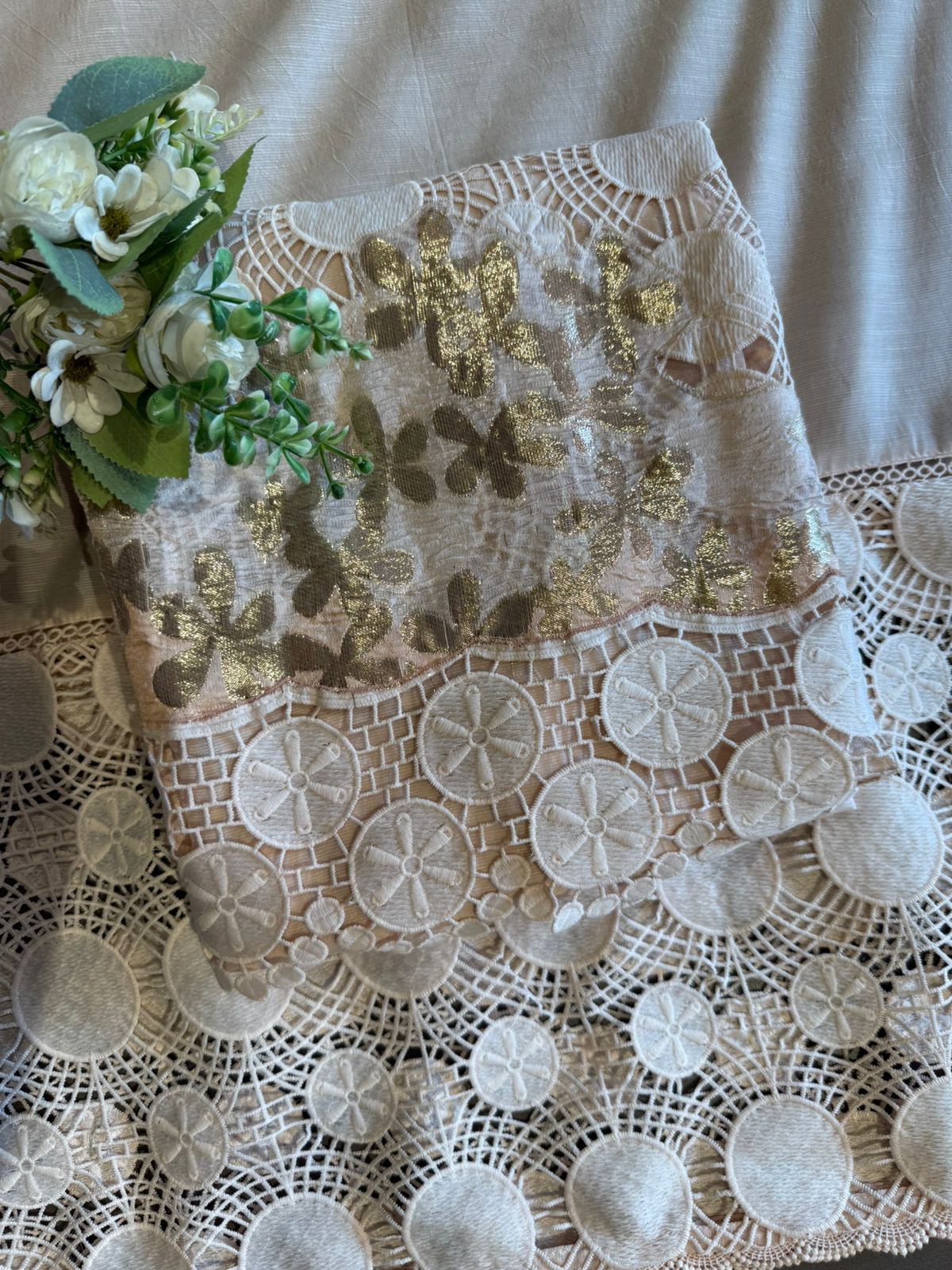 Cutwork Lace Designer Suit