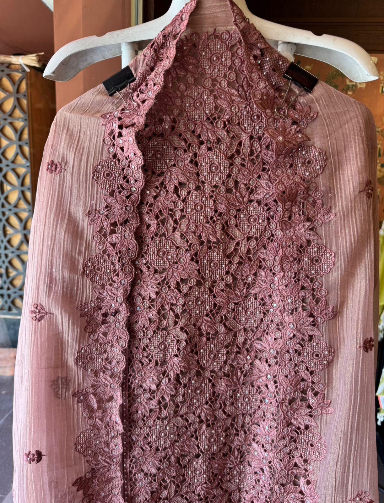 Embroidered Statement Unstitched Suit Set