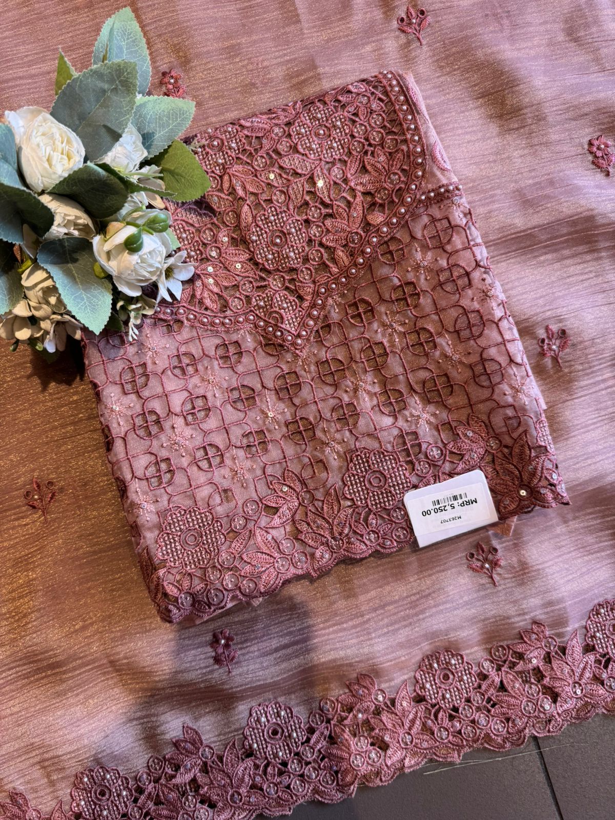 Embroidered Statement Unstitched Suit Set