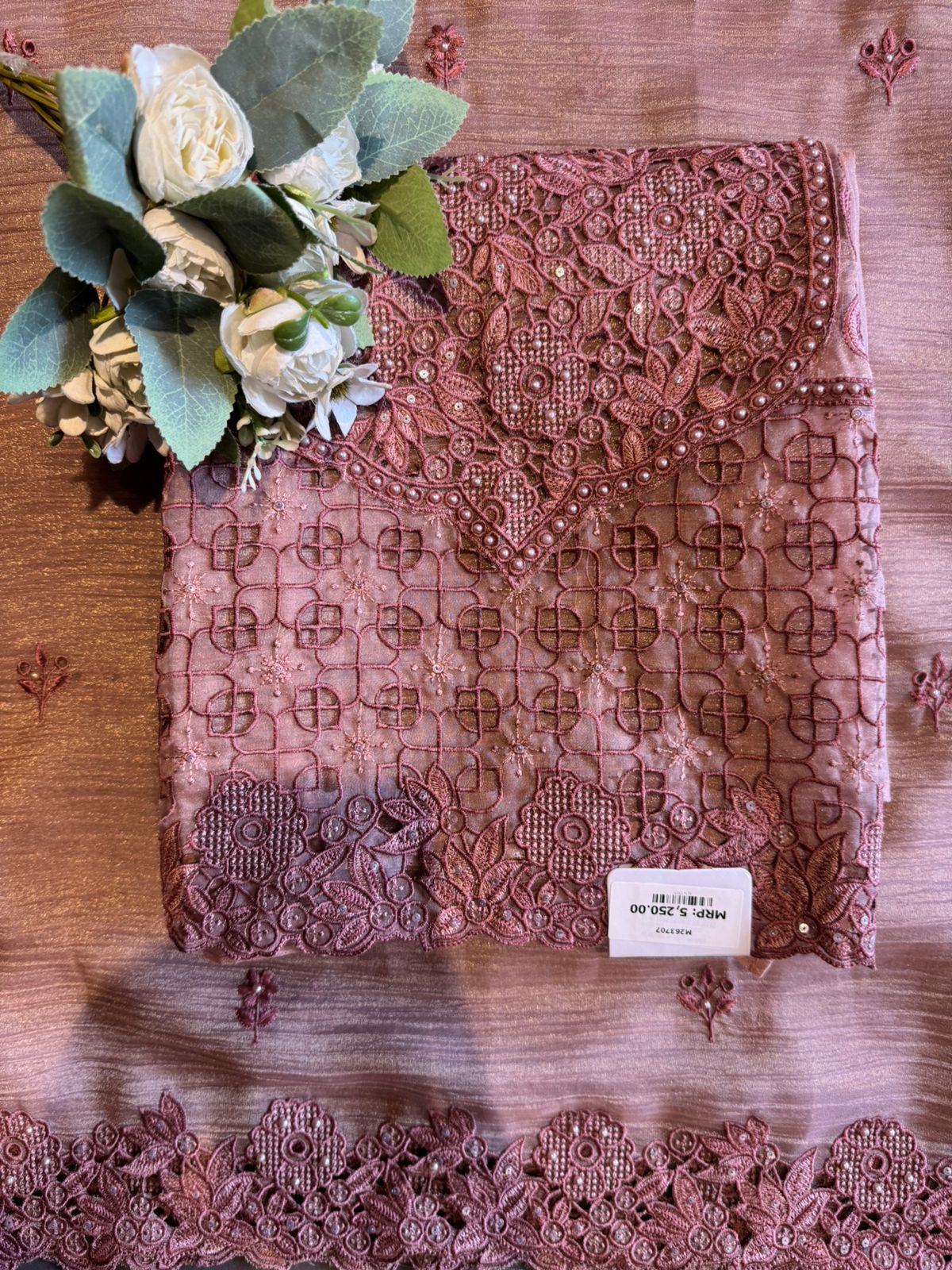 Embroidered Statement Unstitched Suit Set