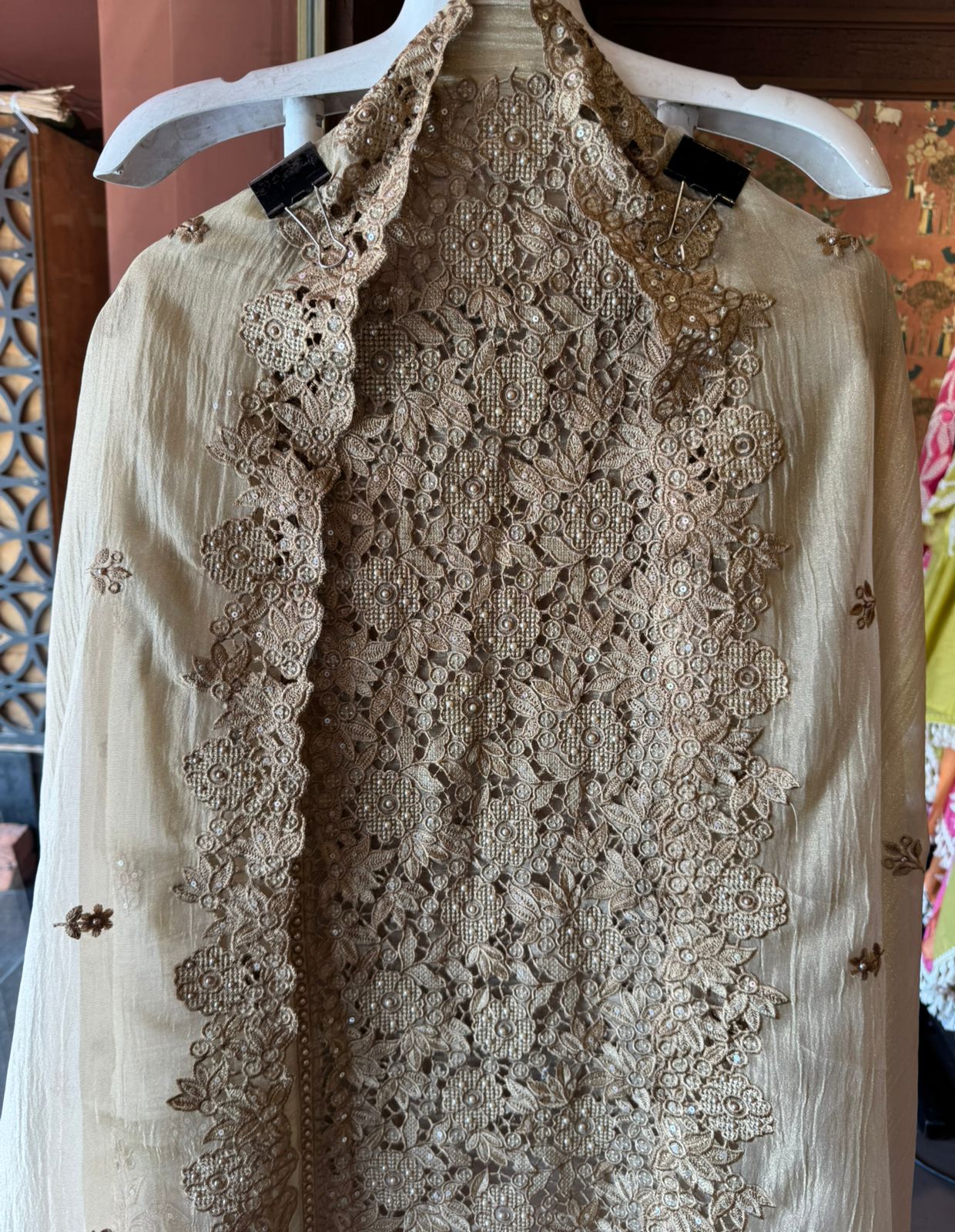 Embroidered Statement Unstitched Suit Set