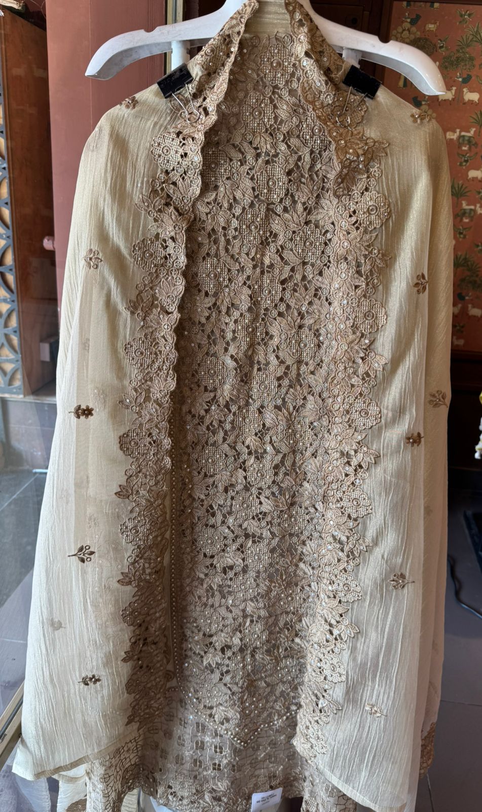 Embroidered Statement Unstitched Suit Set