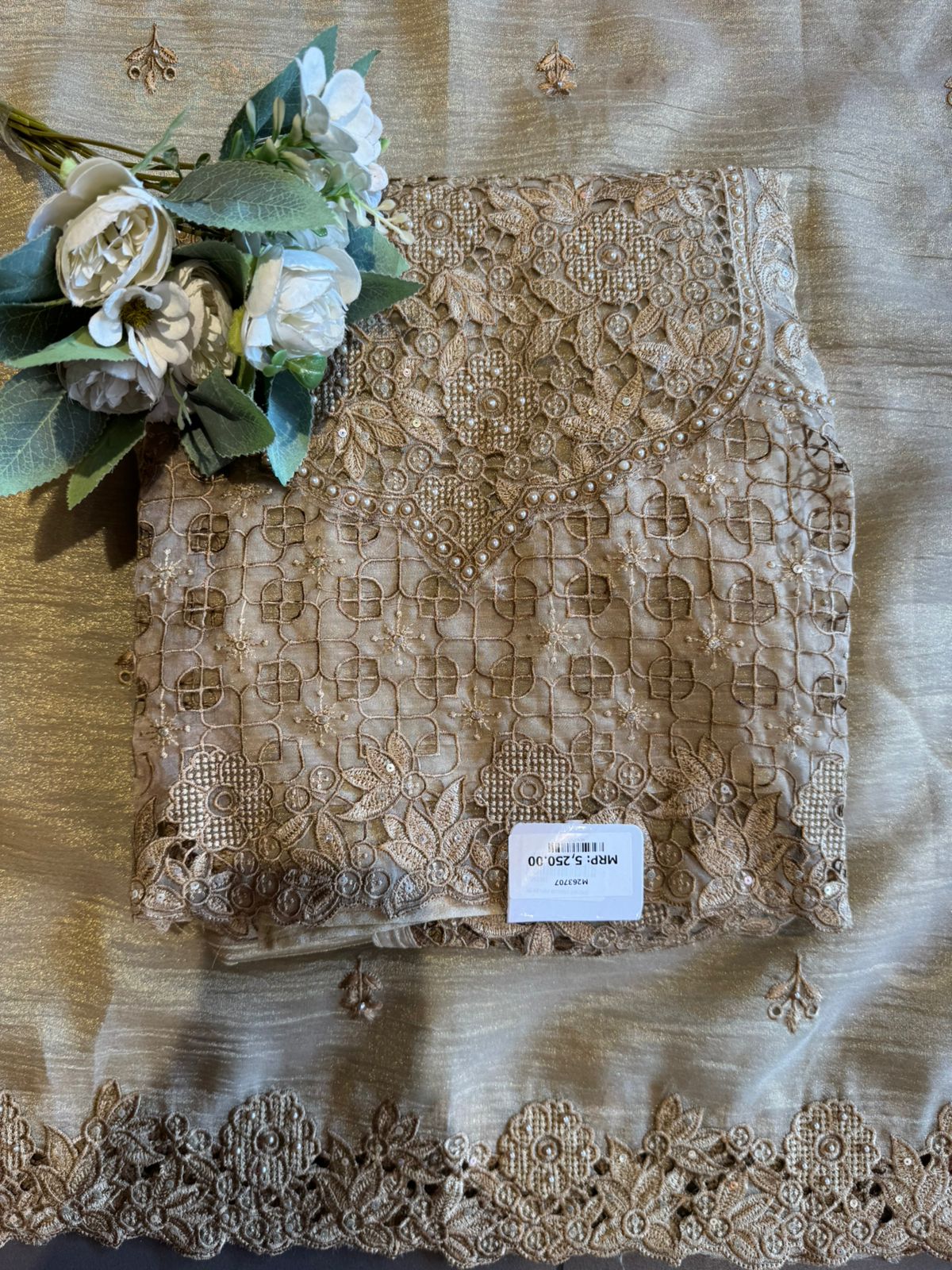 Embroidered Statement Unstitched Suit Set