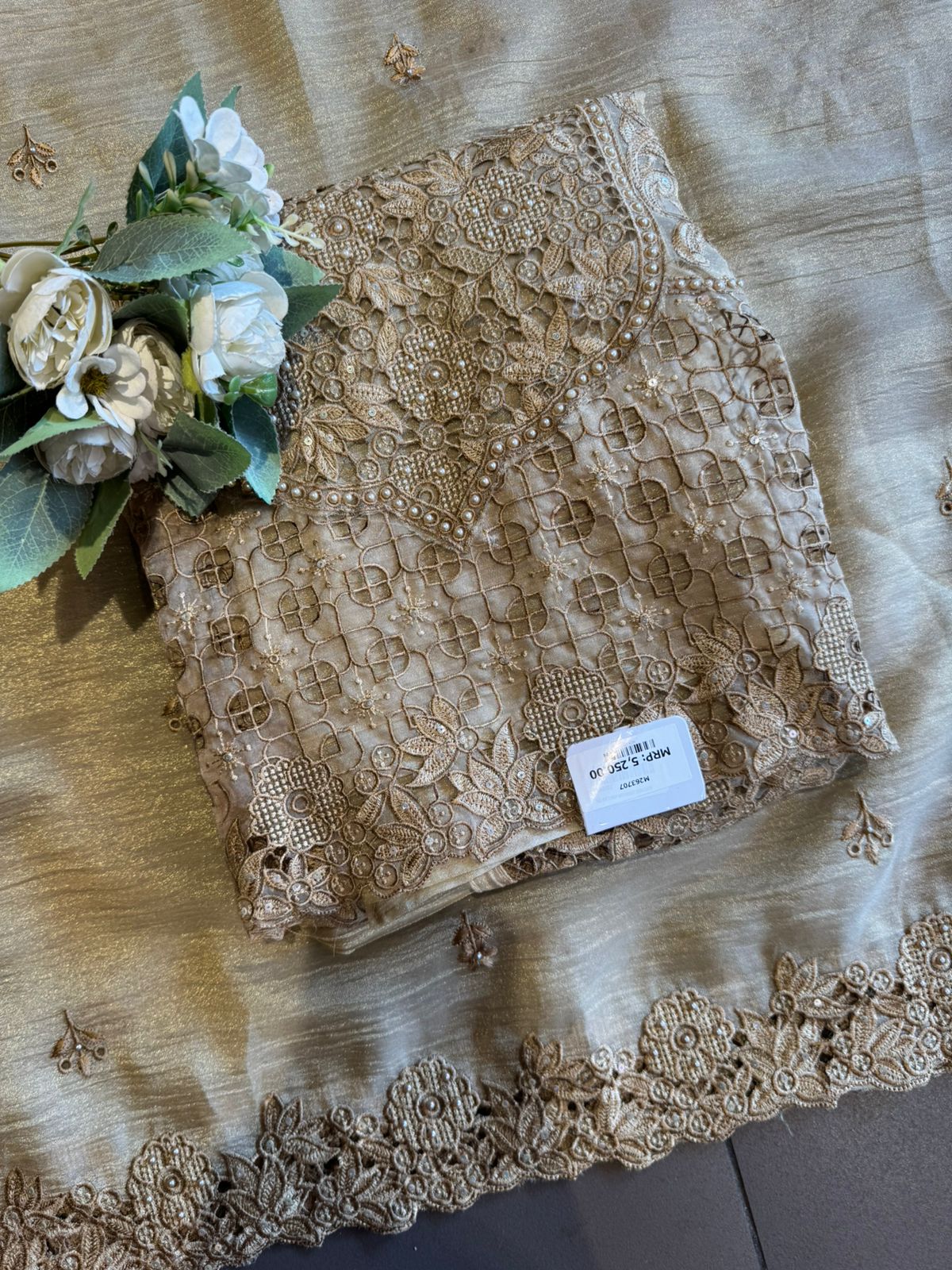 Embroidered Statement Unstitched Suit Set