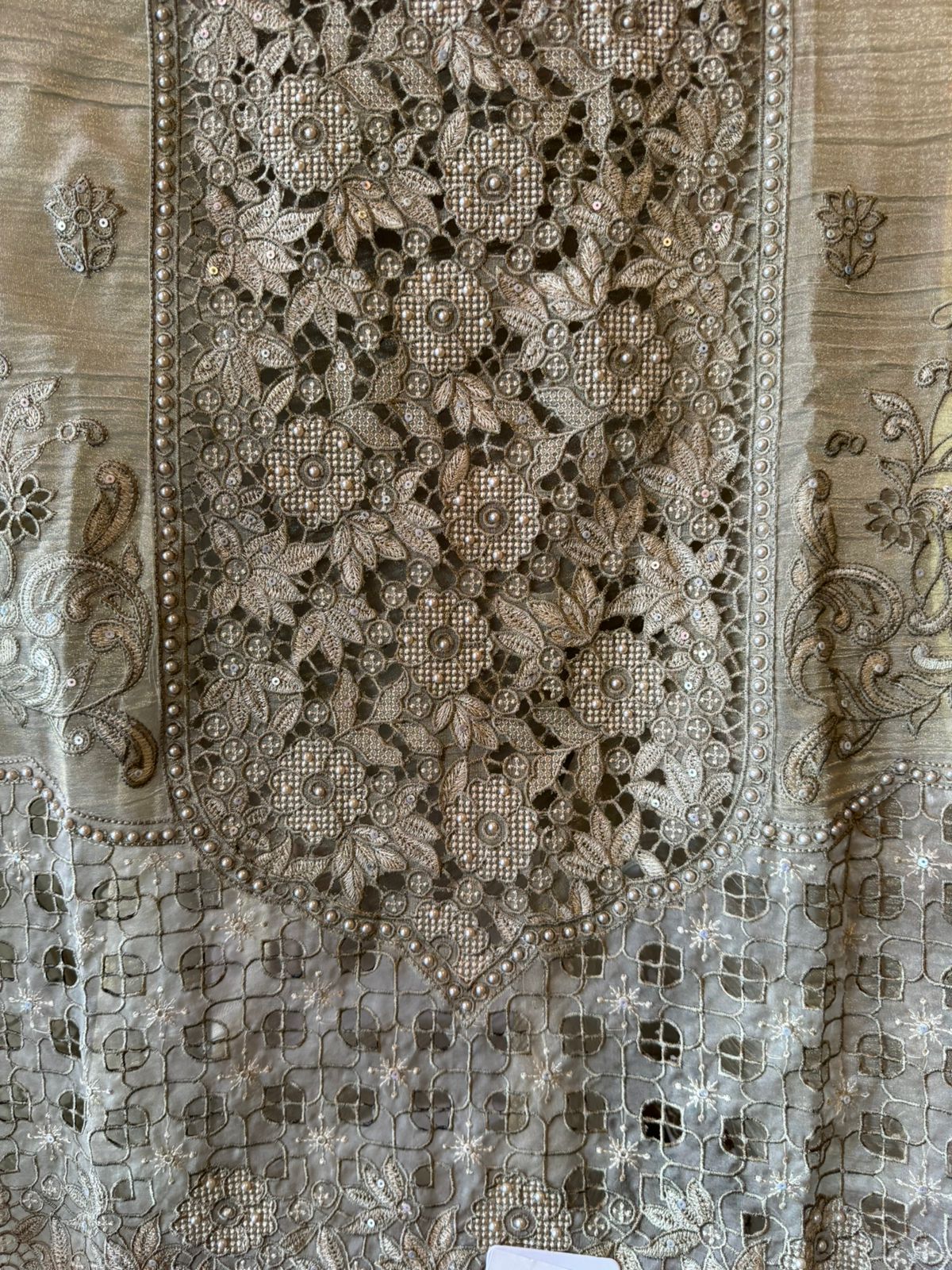 Embroidered Statement Unstitched Suit Set