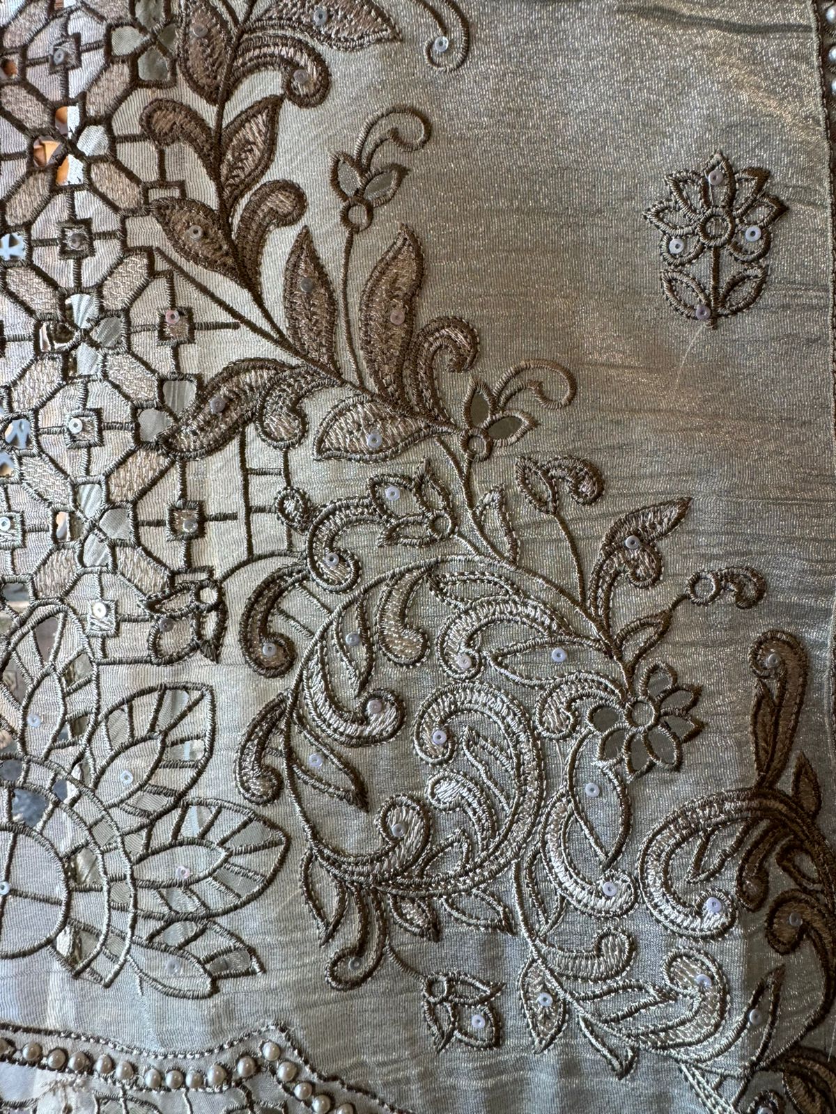 Embroidered Statement Unstitched Suit Set