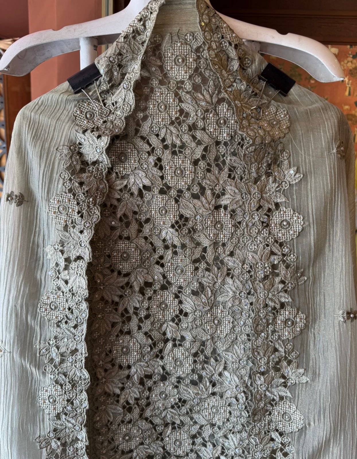 Embroidered Statement Unstitched Suit Set