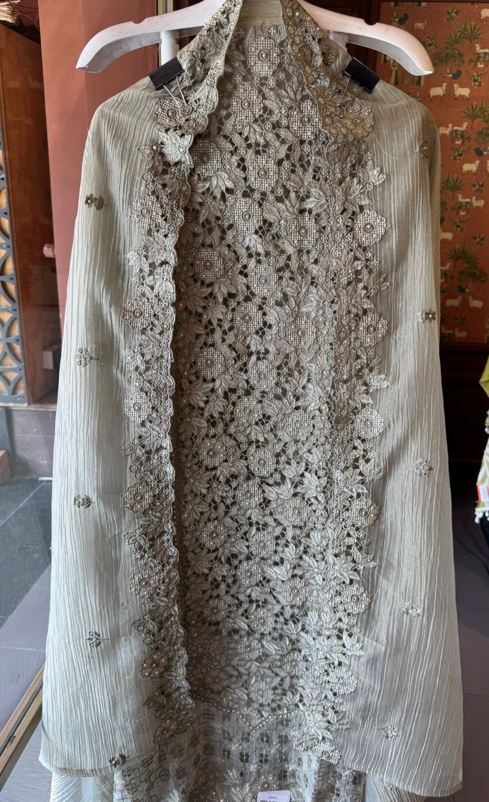 Embroidered Statement Unstitched Suit Set