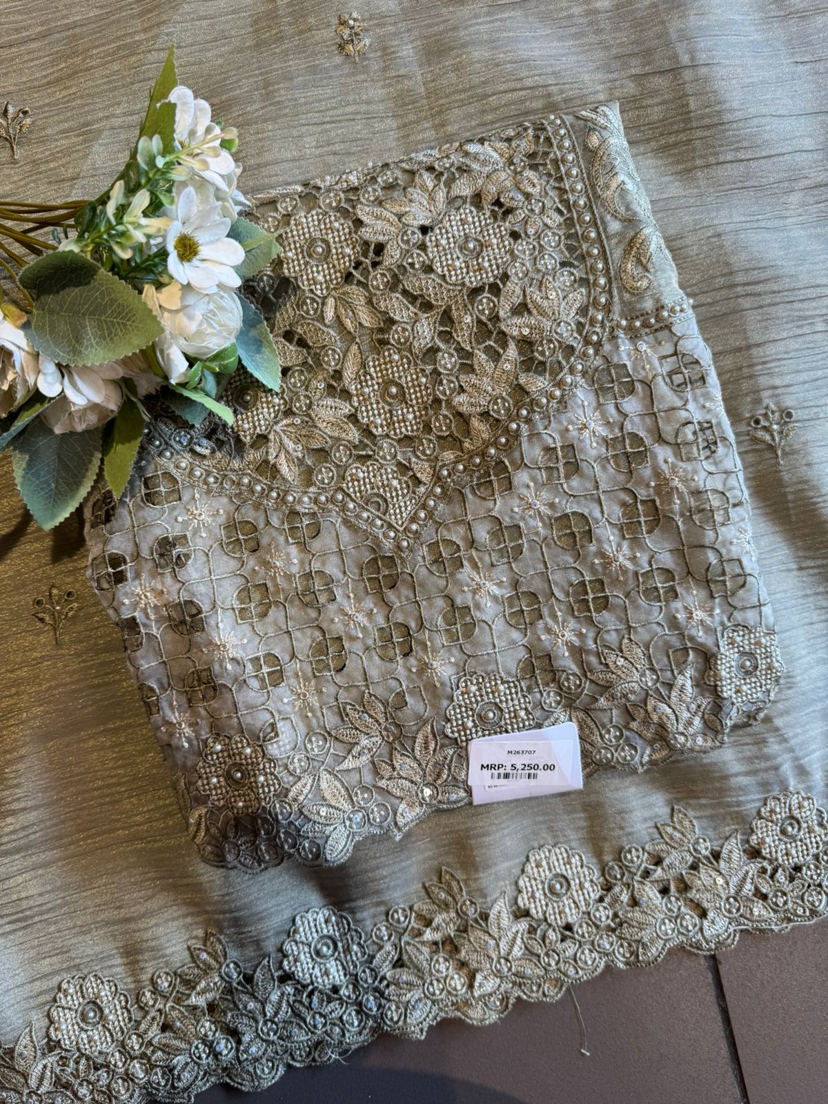 Embroidered Statement Unstitched Suit Set