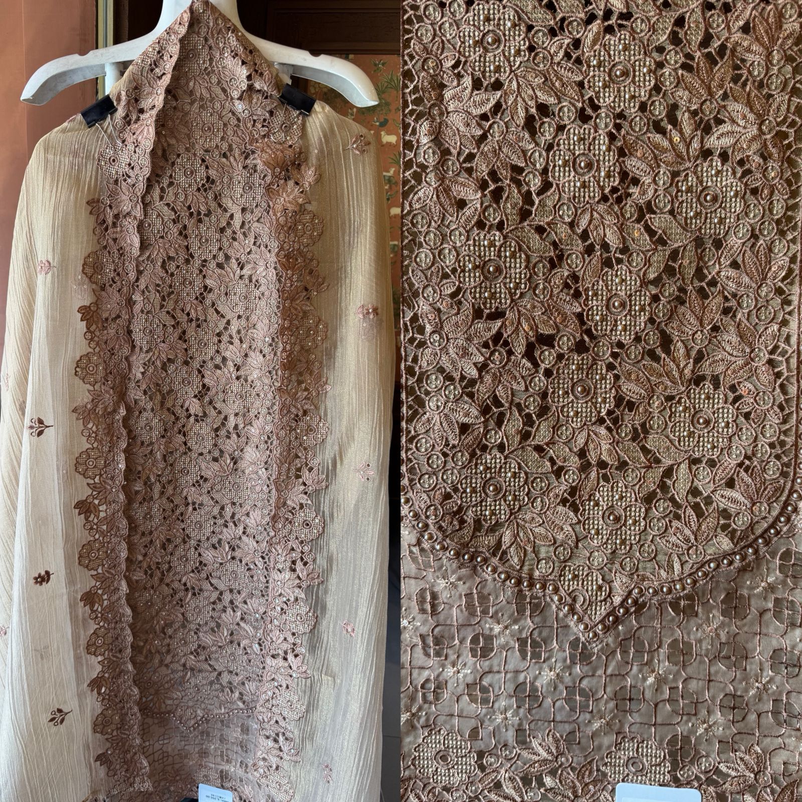 Embroidered Statement Unstitched Suit Set