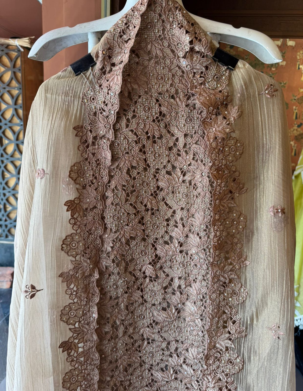 Embroidered Statement Unstitched Suit Set