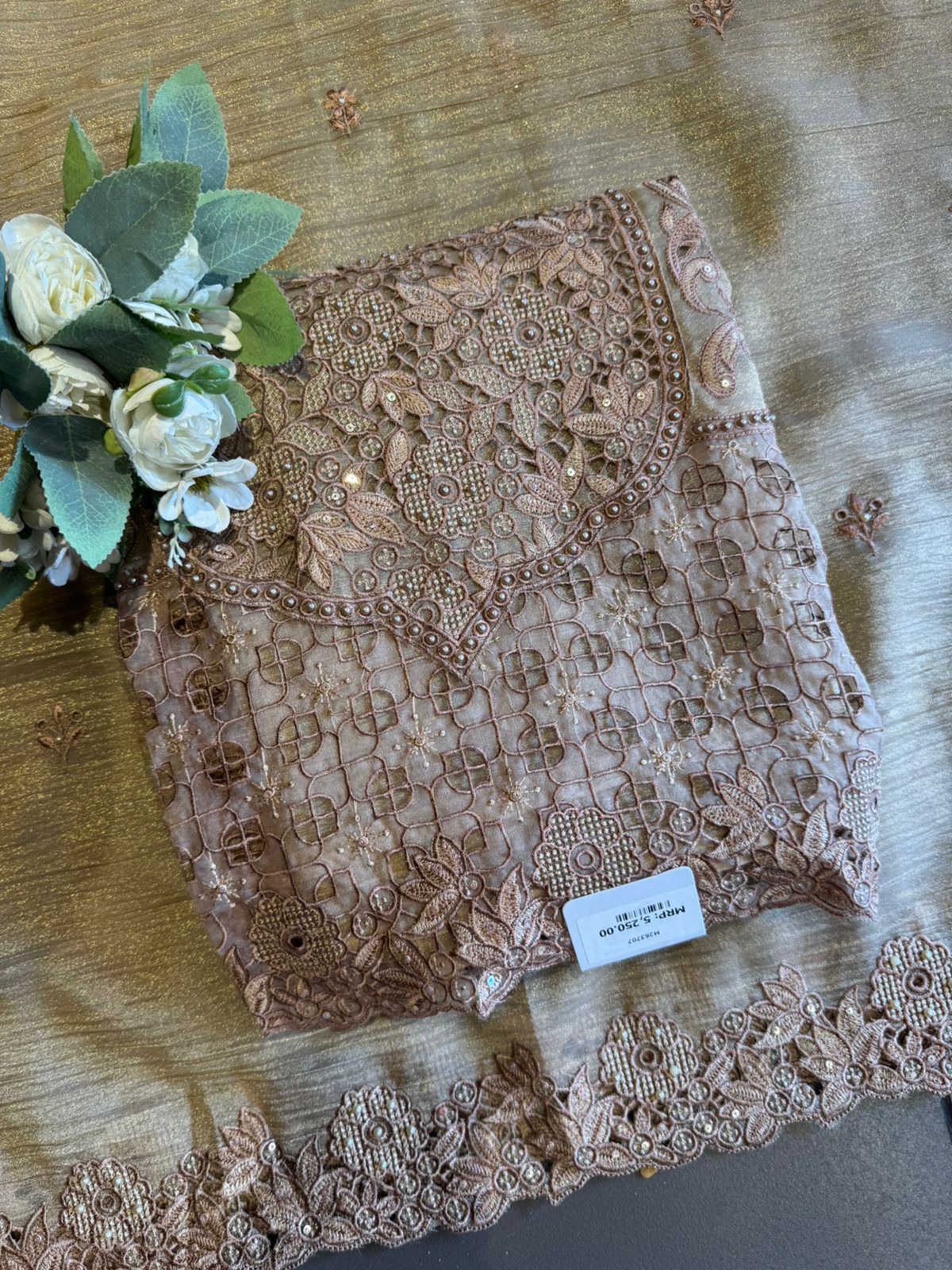 Embroidered Statement Unstitched Suit Set