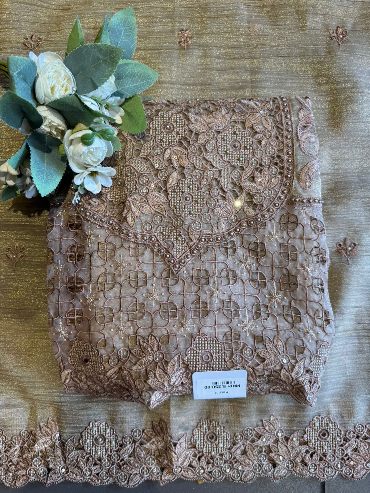 Embroidered Statement Unstitched Suit Set