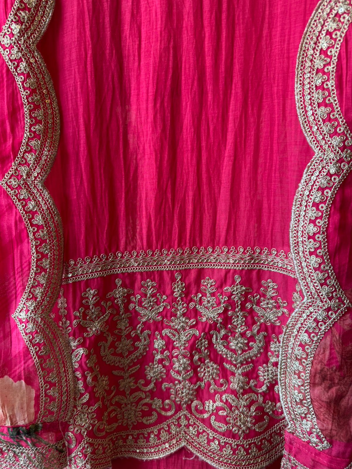 Floral Festive Suit with Potli