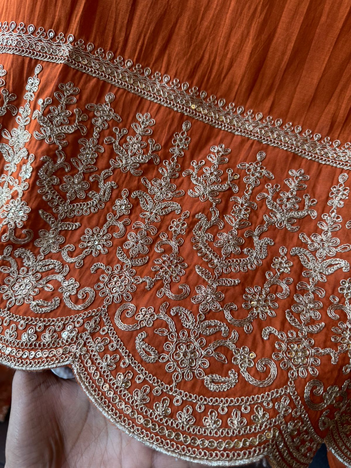 Floral Festive Suit with Potli