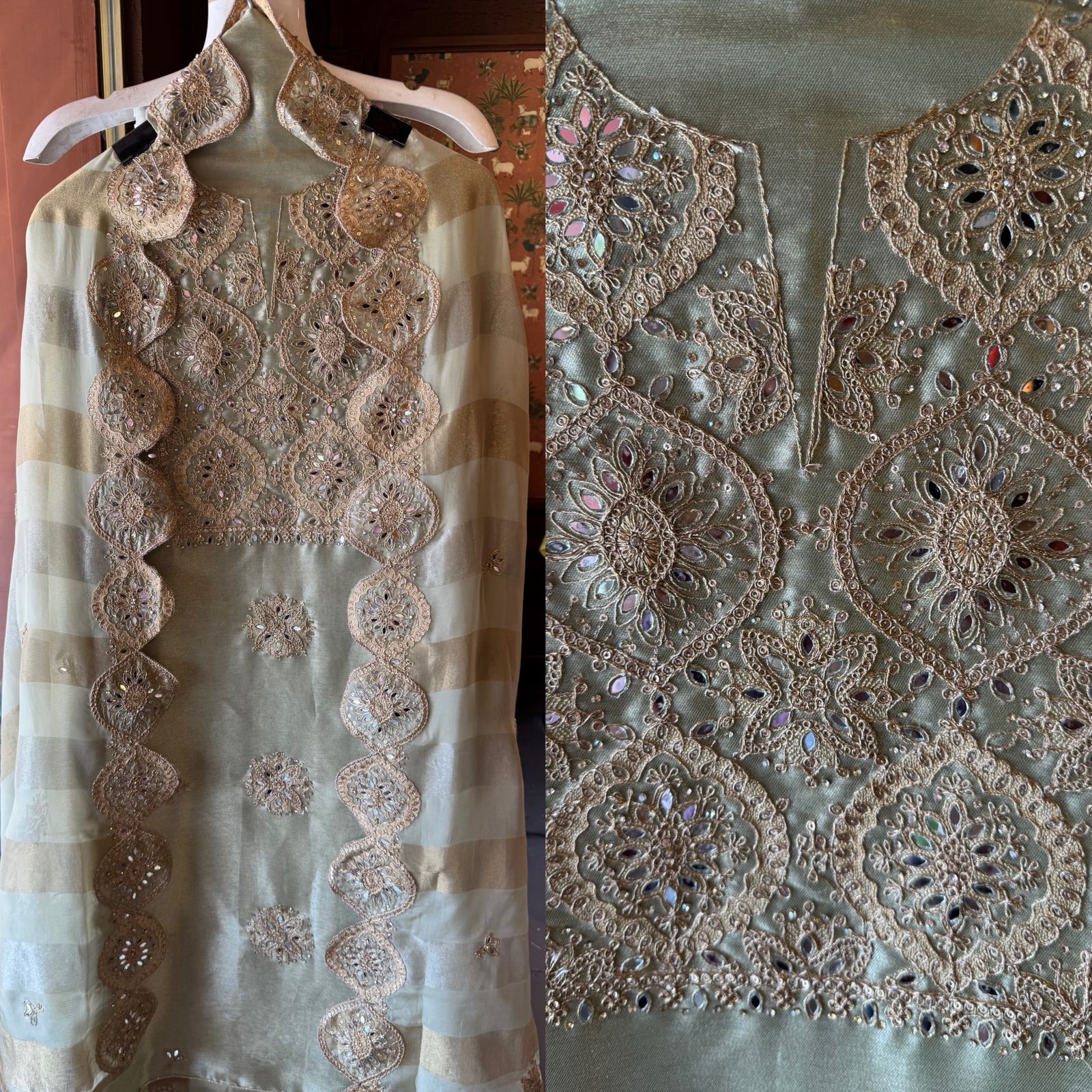 Giraffe Tissue Unstitched Suit