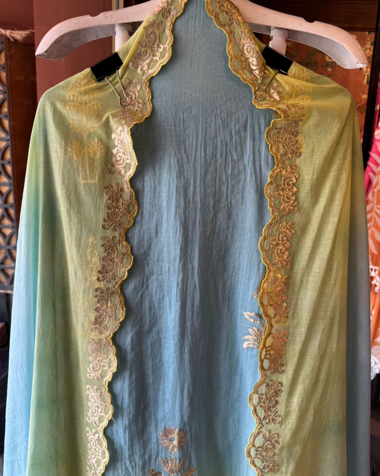 Ombre Embroidered Suit