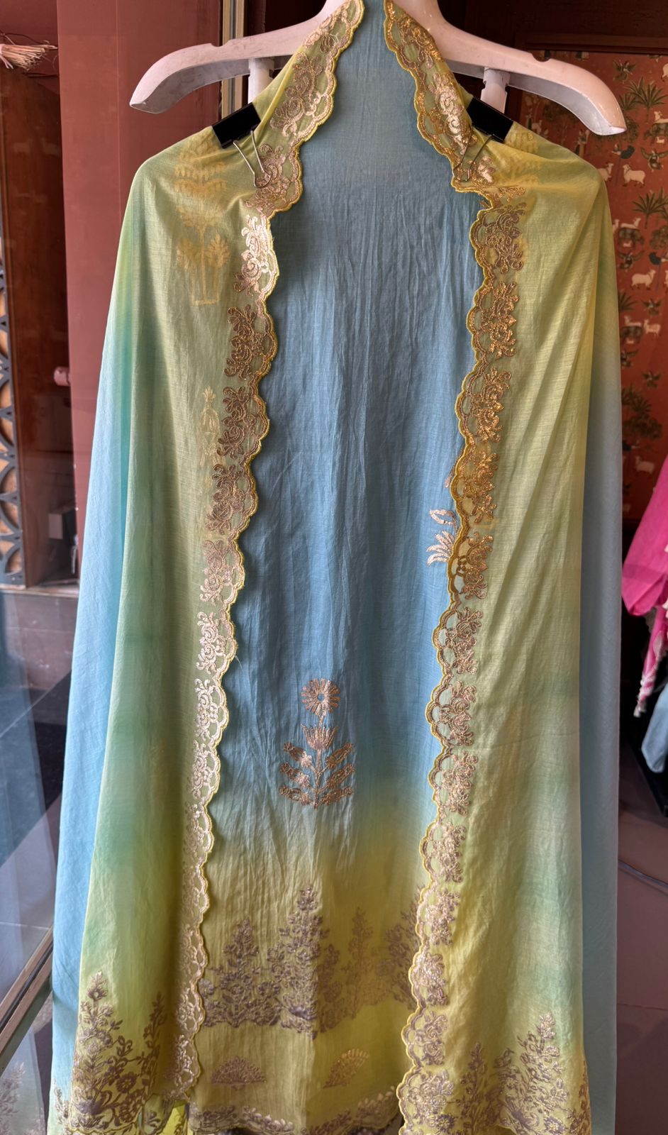 Ombre Embroidered Suit