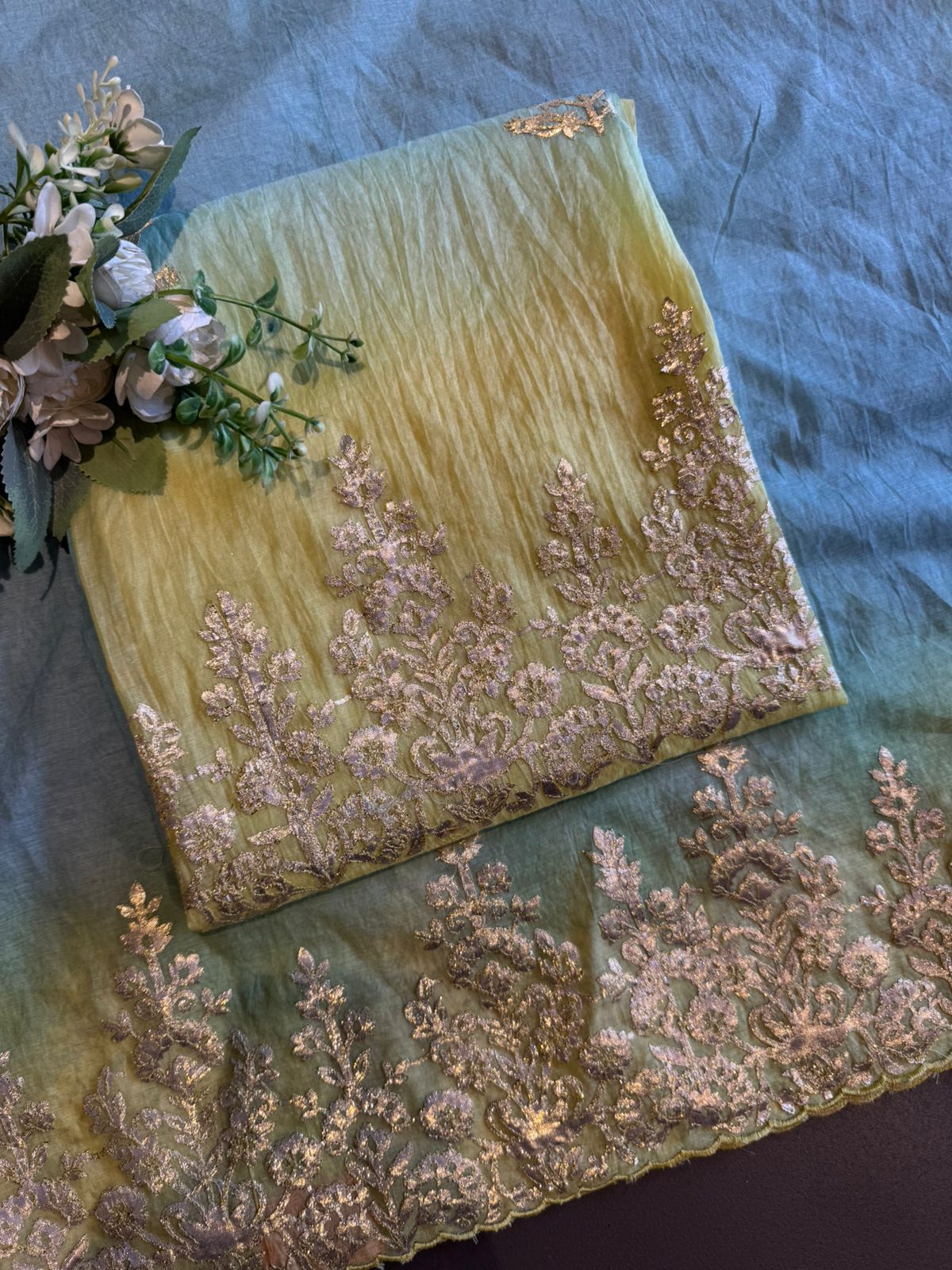 Ombre Embroidered Suit