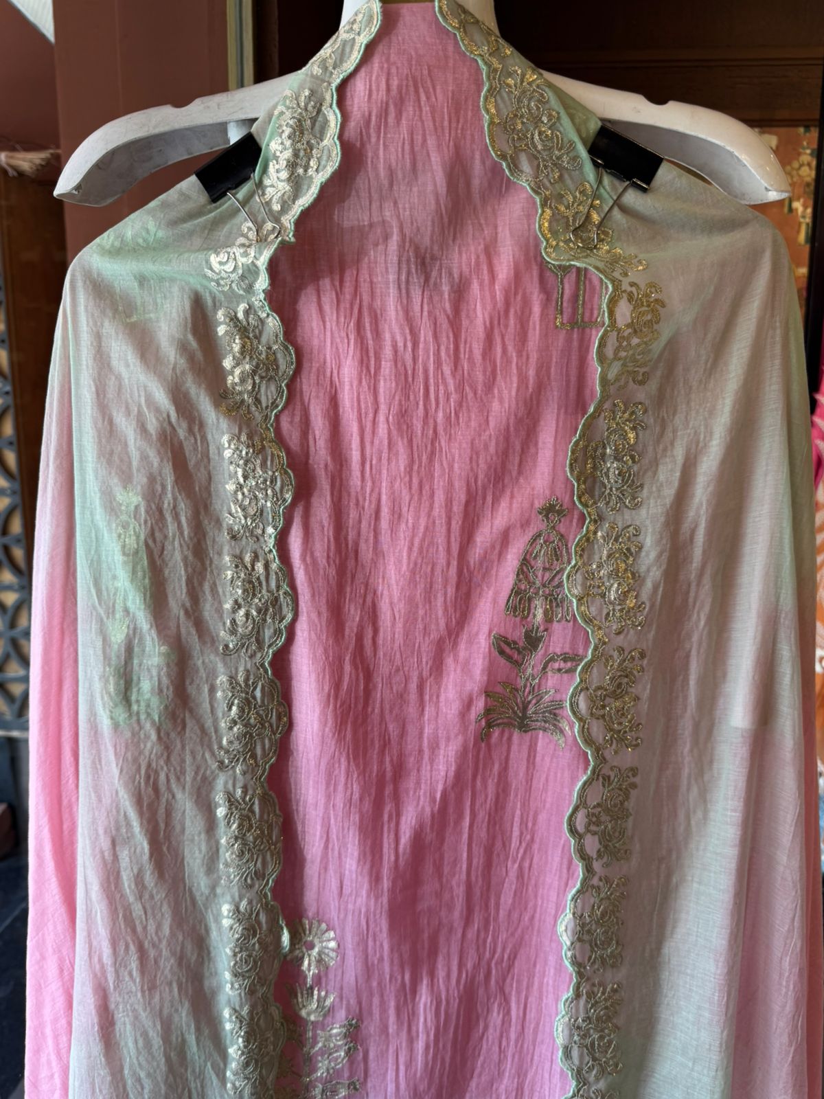 Ombre Embroidered Suit