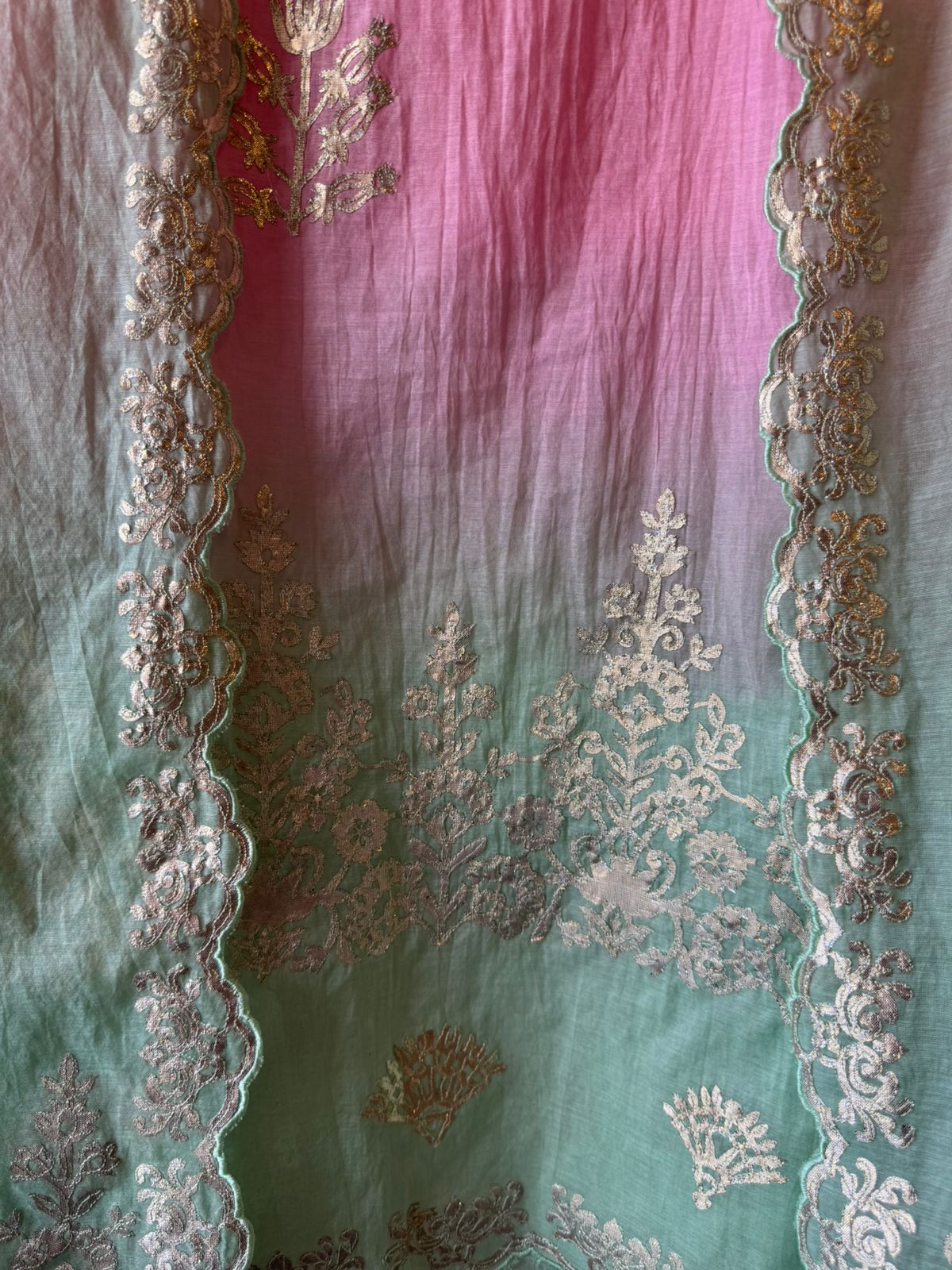 Ombre Embroidered Suit