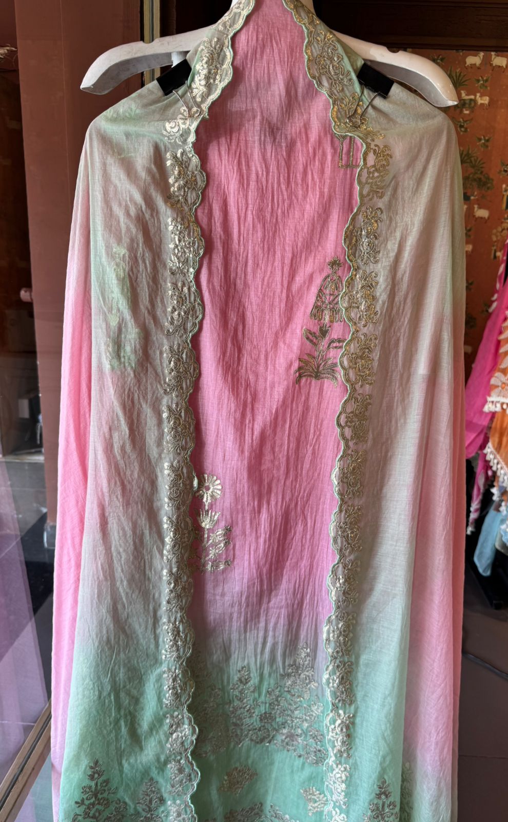 Ombre Embroidered Suit