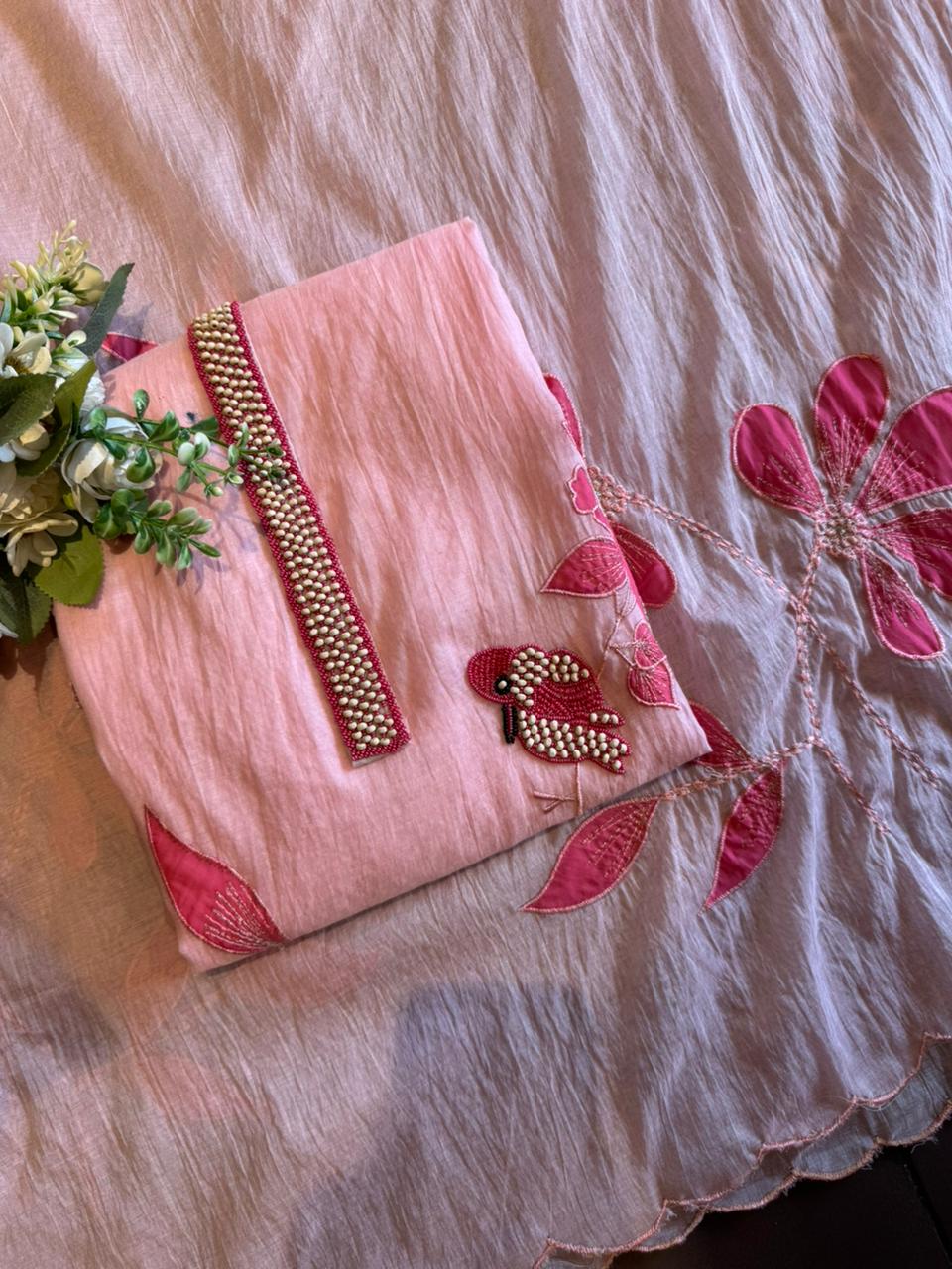 Handcrafted Bird Motif Suit