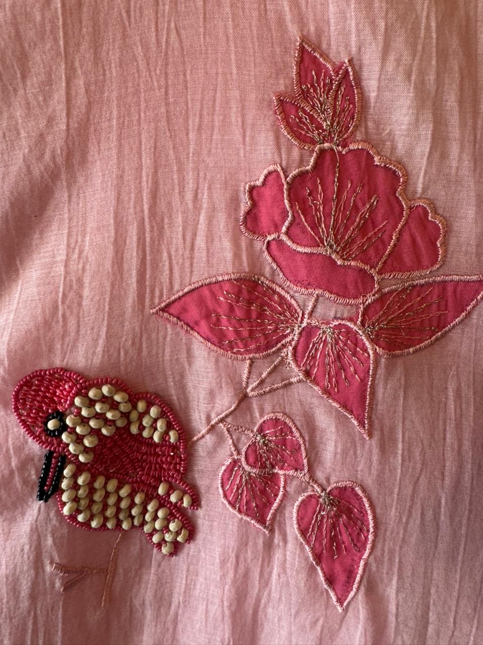 Handcrafted Bird Motif Suit