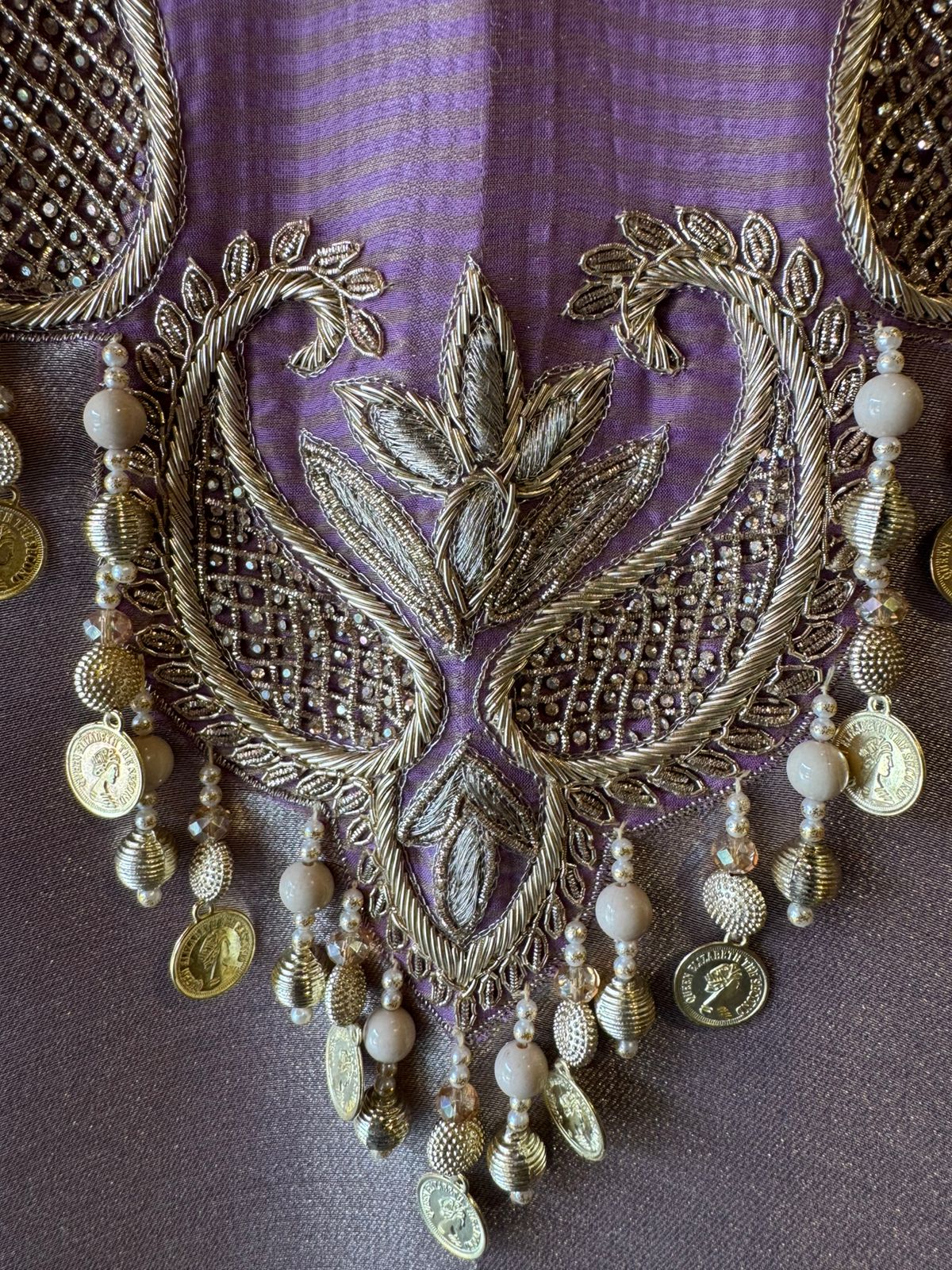 Elegant ethnic giraffe tissue base kurta