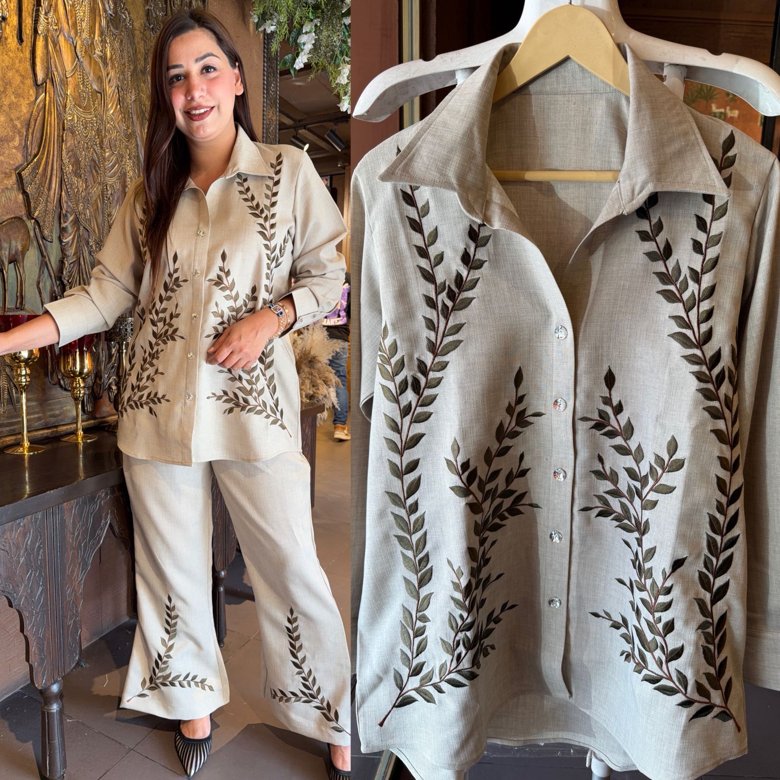 Elegant embroidered Coord