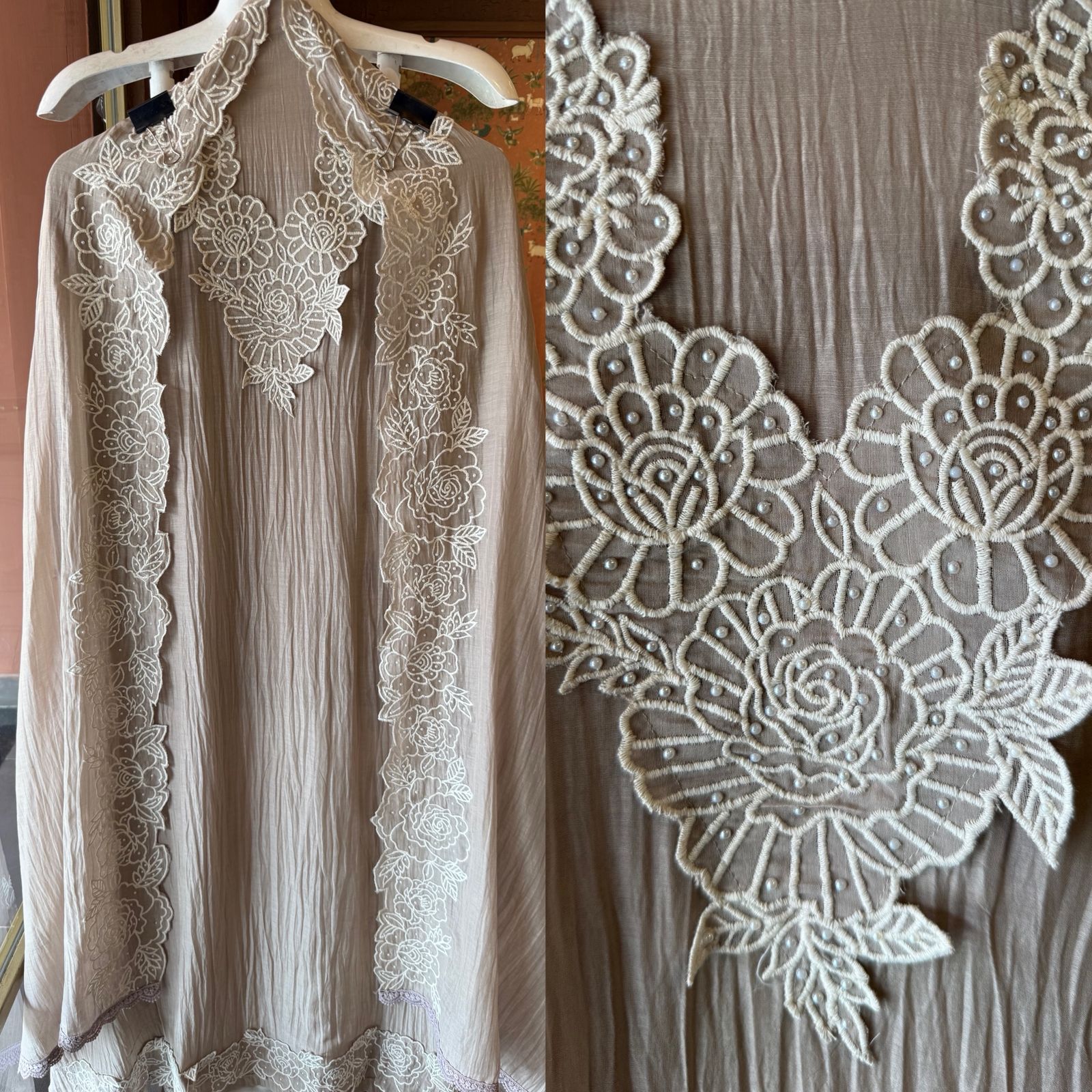 Sophisticated Suit on Crushed Mul cotton