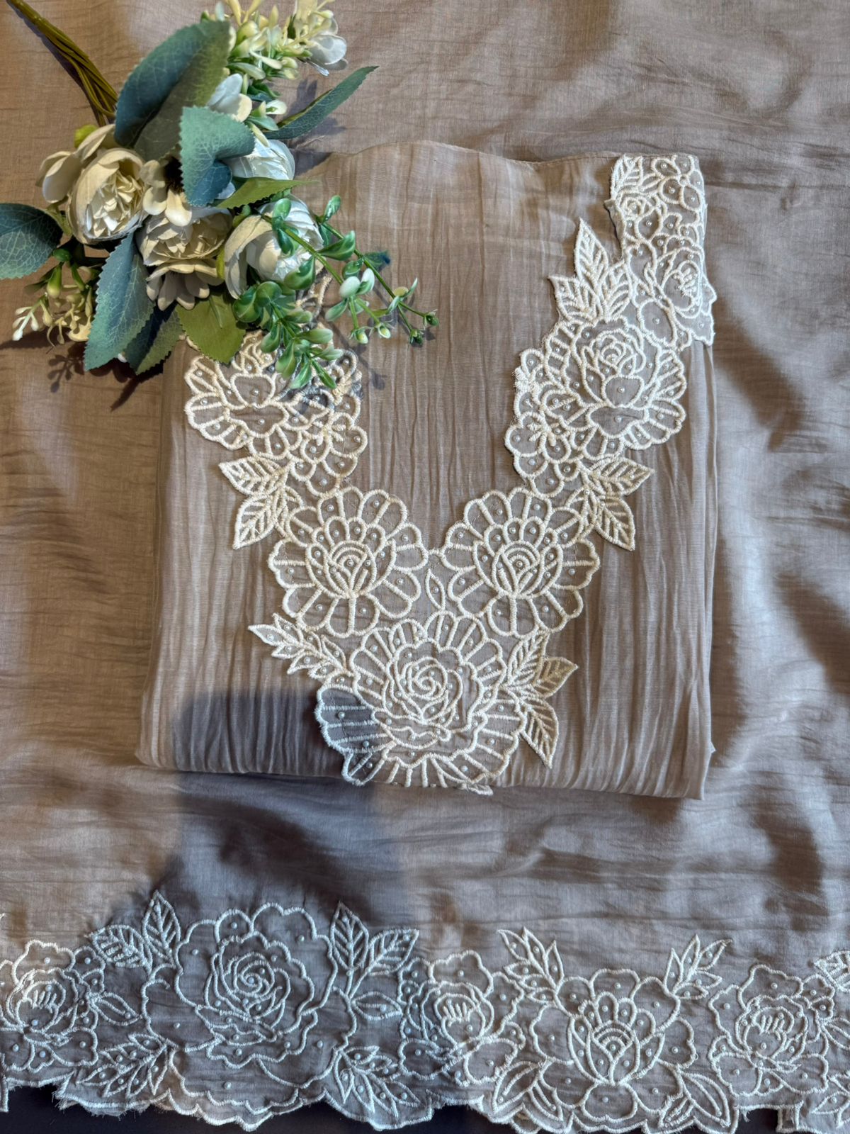 Sophisticated Suit on Crushed Mul cotton