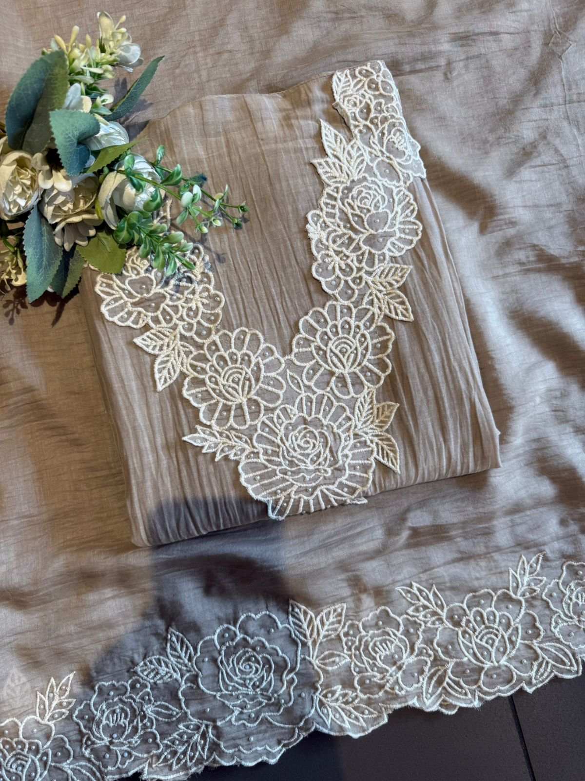 Sophisticated Suit on Crushed Mul cotton