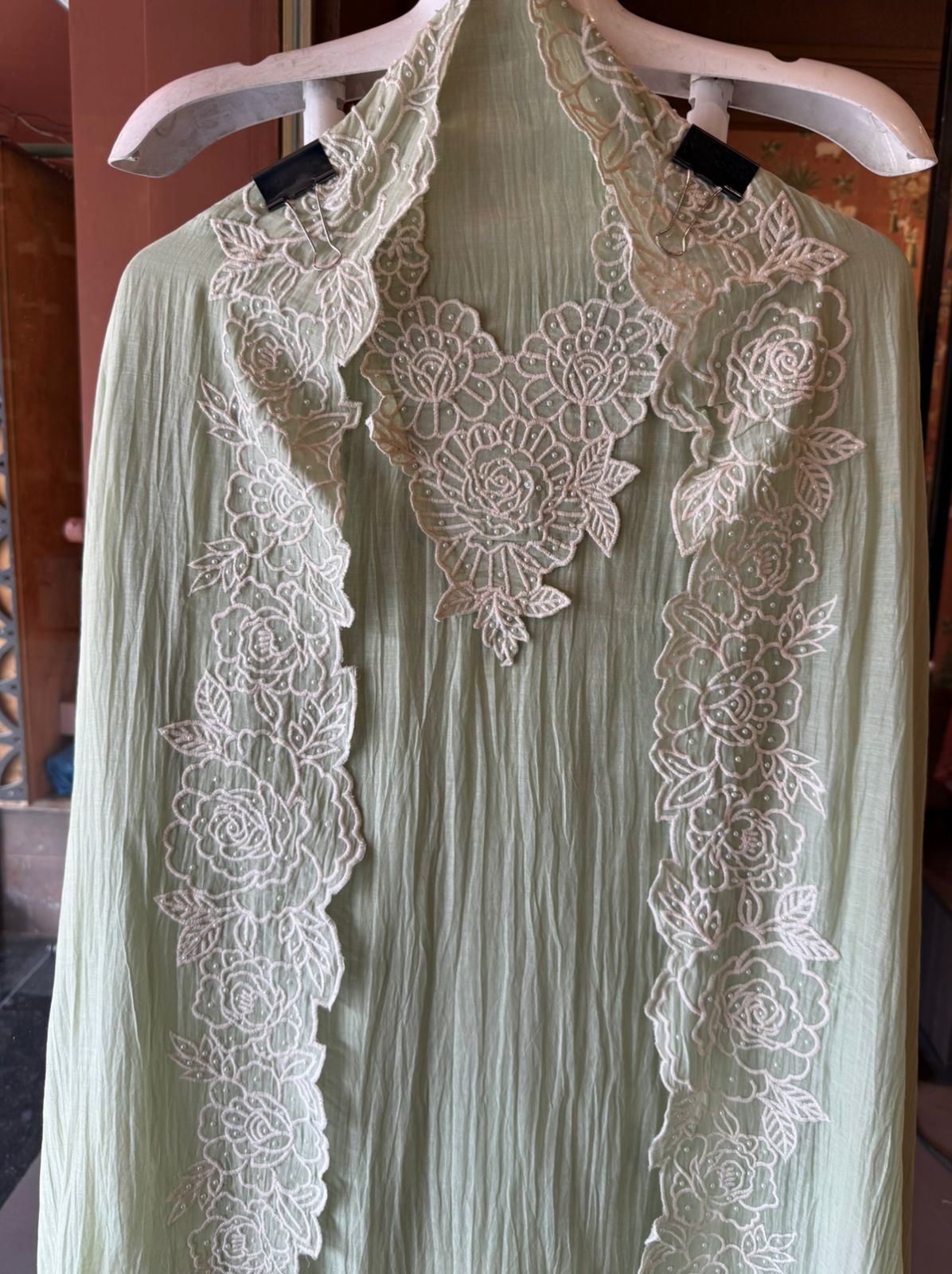 Sophisticated Suit on Crushed Mul cotton