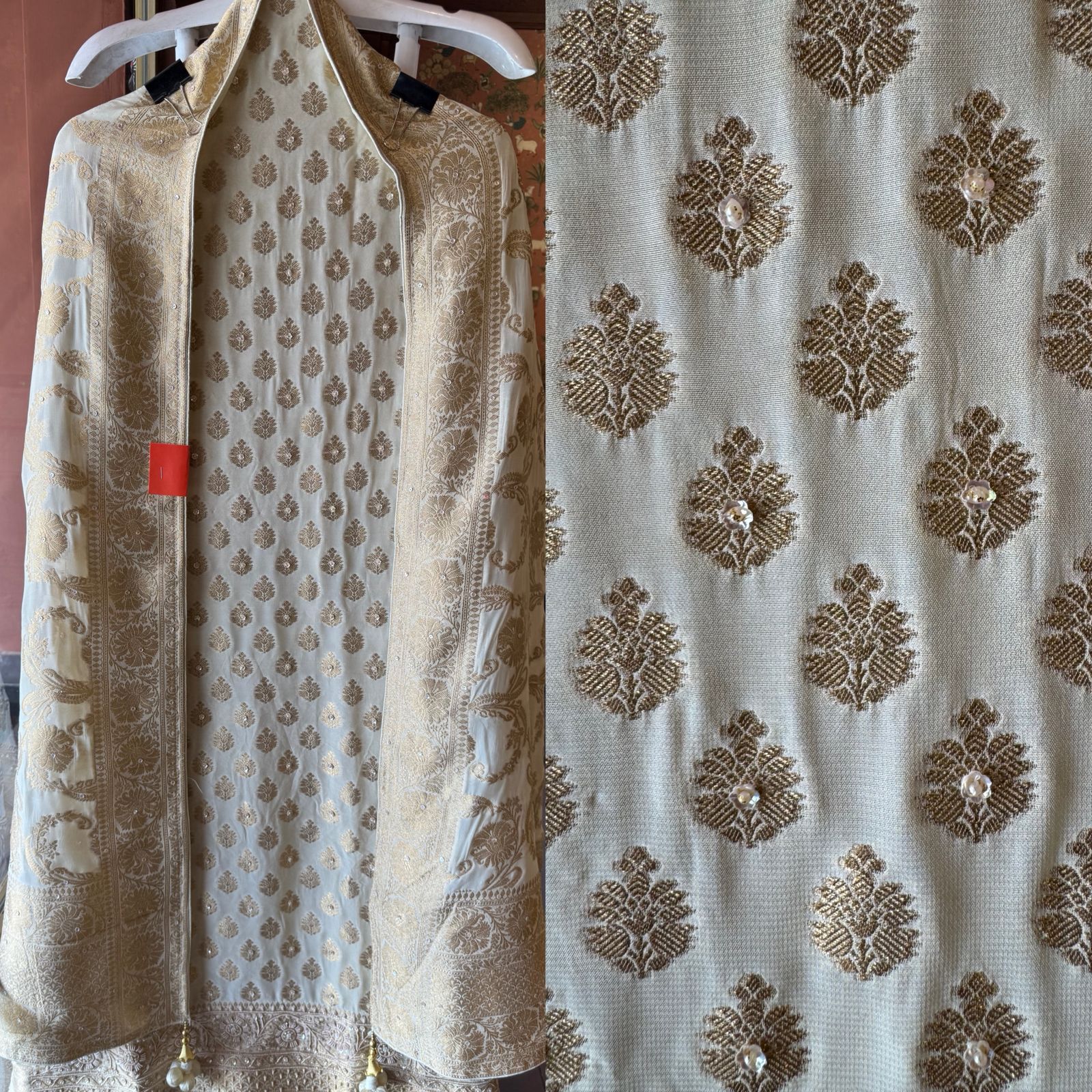 BANARSI GEORGETTE WOVEN SUIT